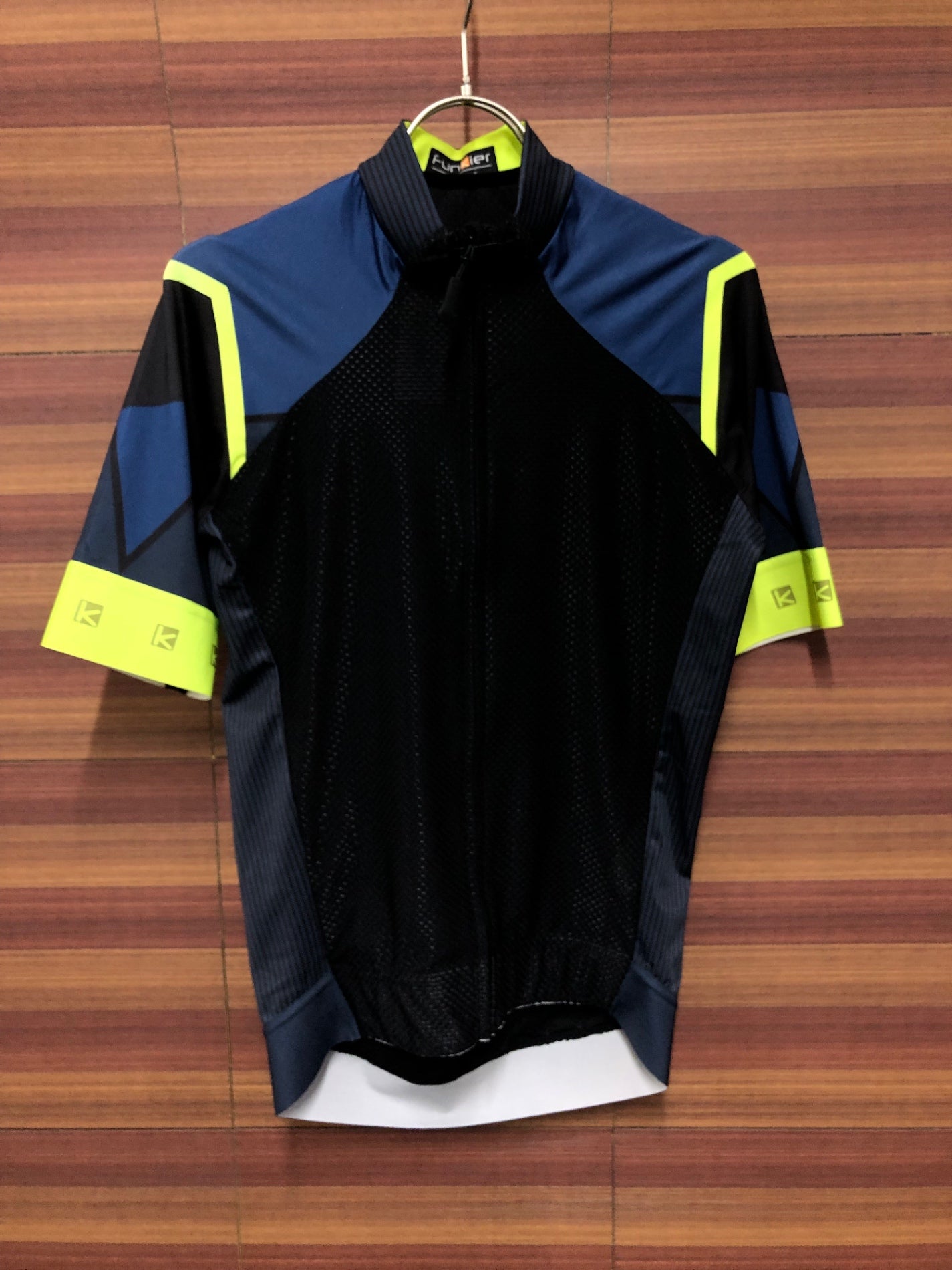 IN582 ファインキアー FUNKIER 半袖サイクルジャージ メッシュ 黒 S