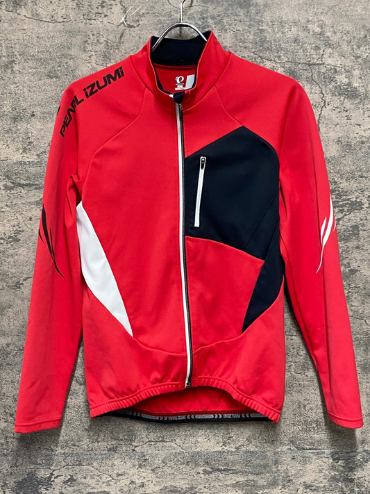 JB554 パールイズミ PEARL iZUMi 長袖 サイクルジャケット 赤 L 裏起毛 THERMODRESS