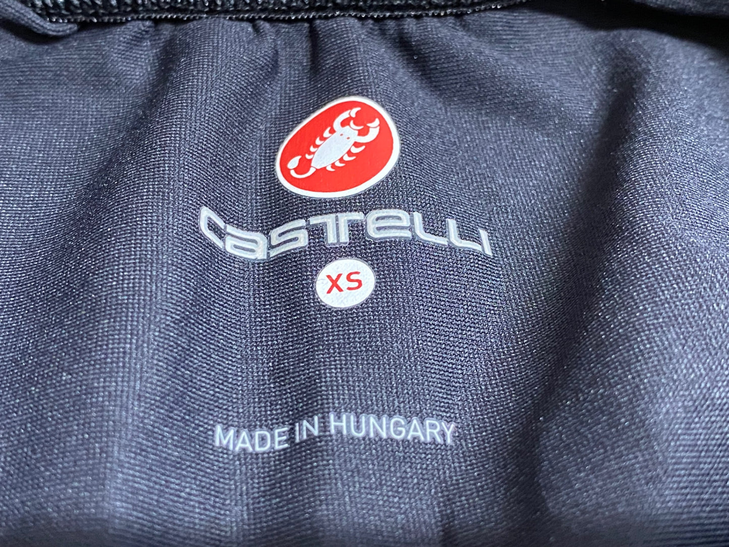 IZ469 カステリ CASTELLI ROSSOCORSA BODY PAINT ジレ サイクルベスト 黒 XS ※ゴム切れ