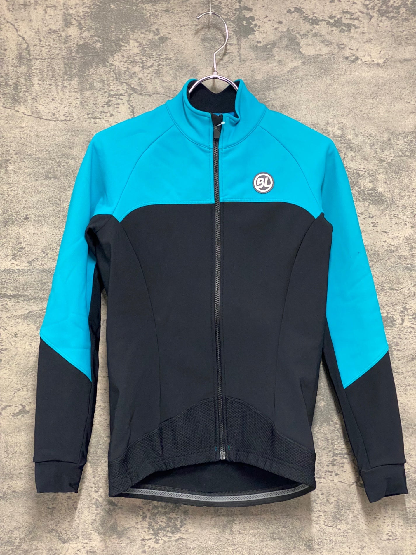 IV529 バイシクルライン Bicycle Line BL 長袖 サイクルジャケット 黒 ターコイズ S