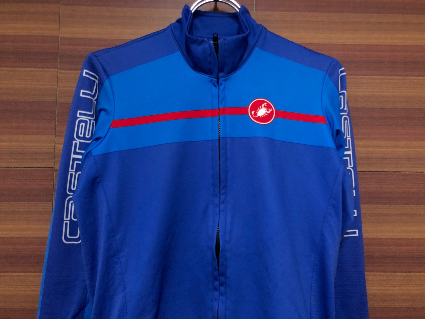 HW949 カステリ CASTELLI 長袖 サイクルジャージ 青 S