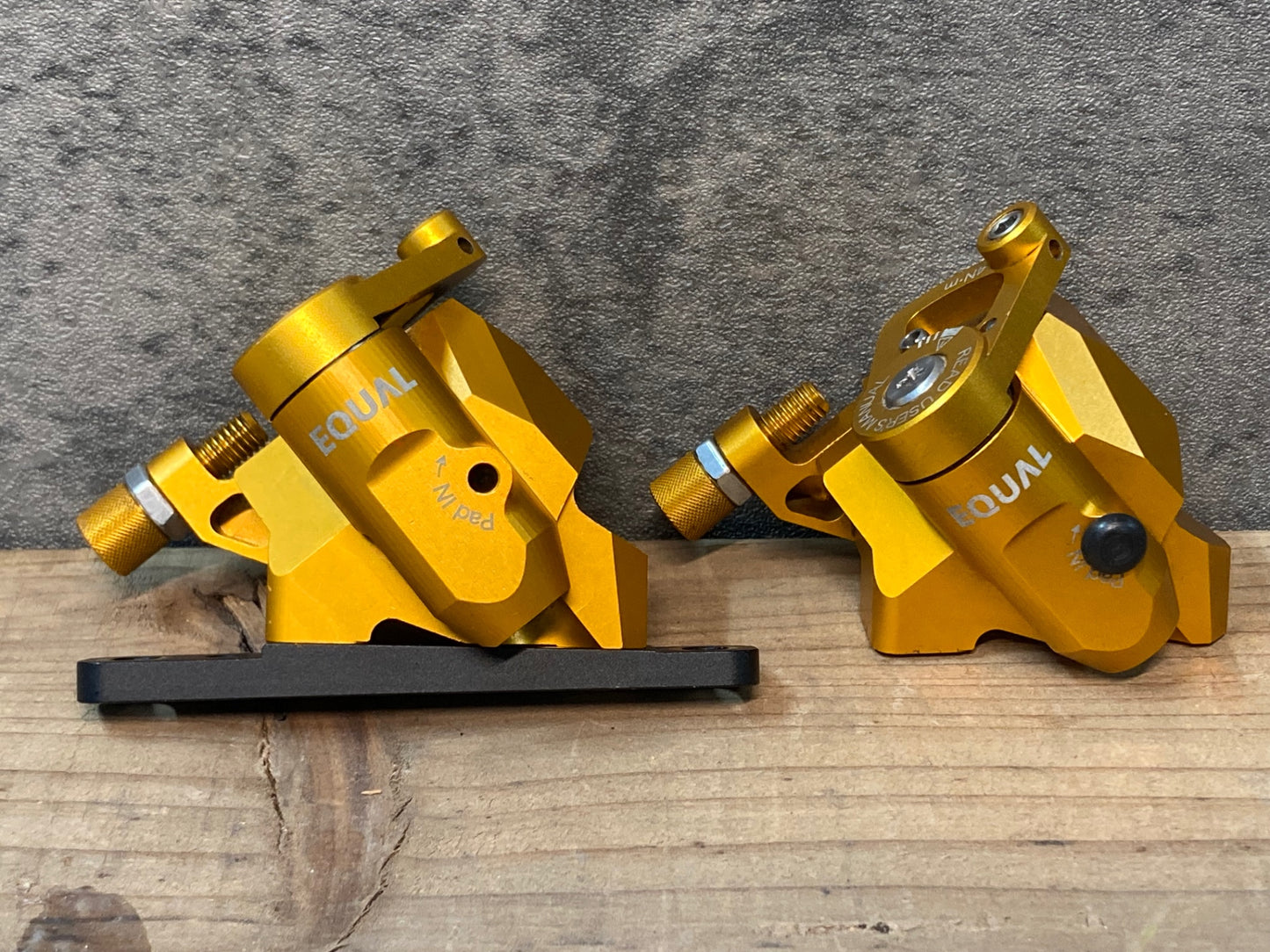 IN630 グロータック GROWTAC イコール EQUAL 機械式ディスクブレーキキャリパーセット オレンジ フラットマウント