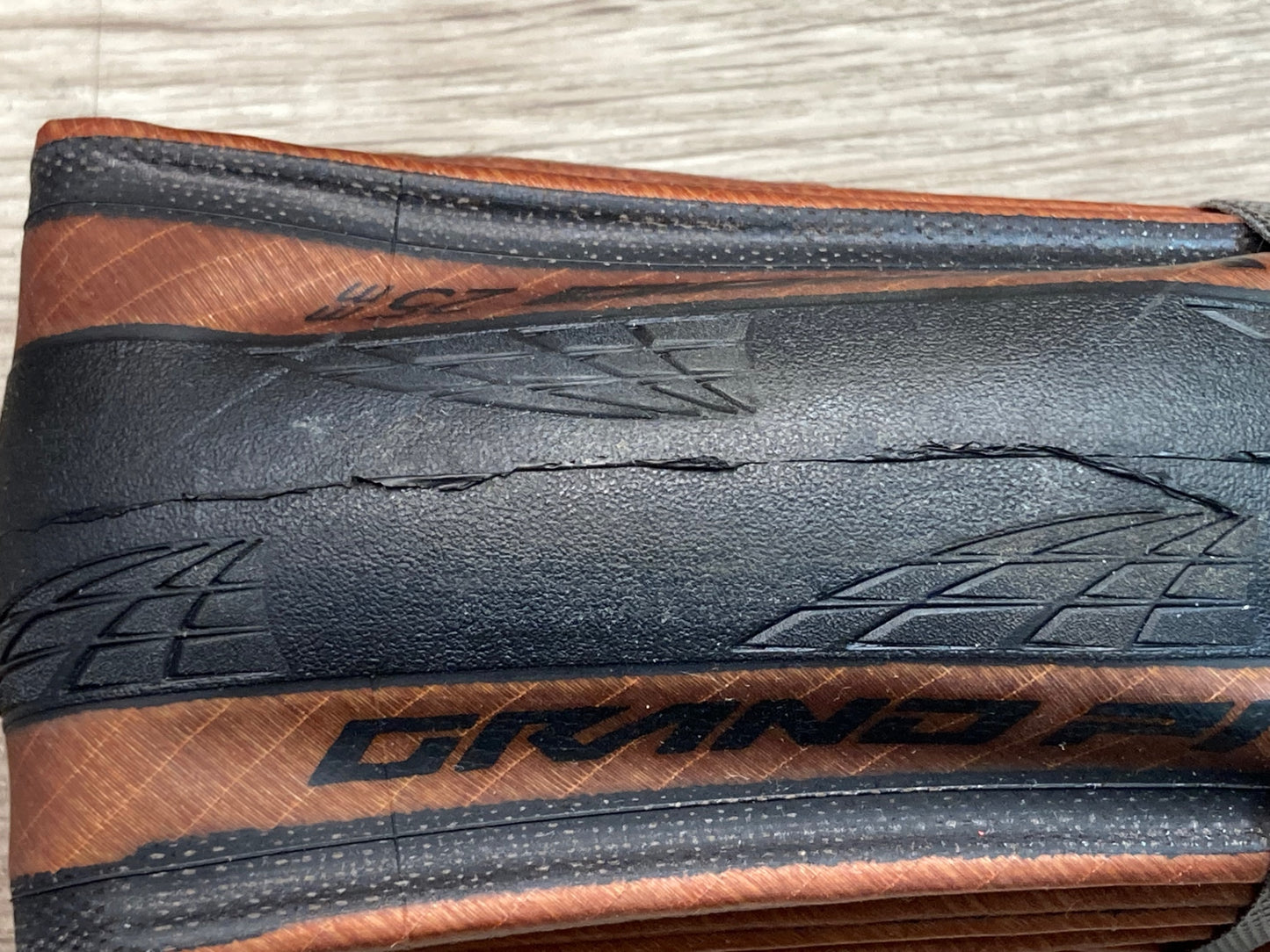 JC218 コンチネンタル Continental グランプリ GRAND PRIX 5000 タイヤ 700x25c 黒/茶 2本セット 未使用