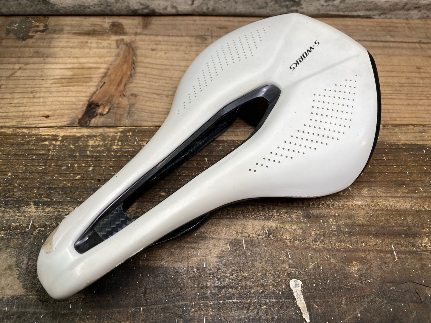 IQ994 スペシャライズド SPECIALIZED S-WORKS POWER サドル 白 factCARBON 143mm