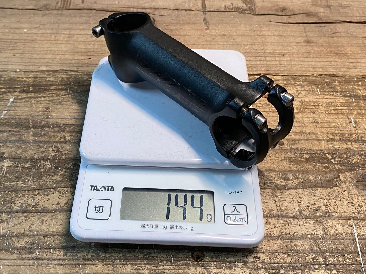 IY055 TNi BLACK17 アルミ ステム 110mm Φ31.8 OS 17° ※ボルト錆