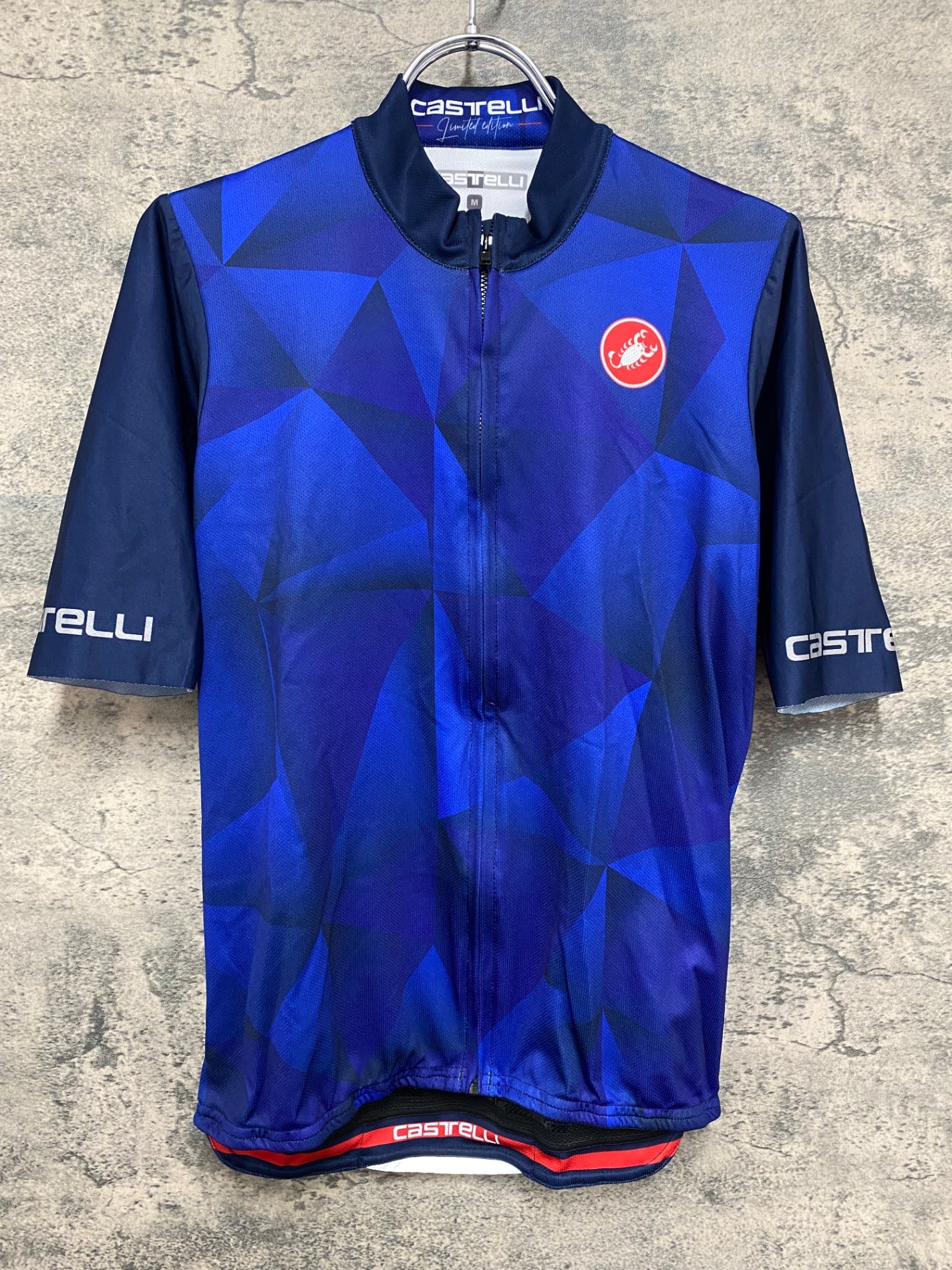 IT361 カステリ CASTELLI 半袖 サイクルジャージ 青 M