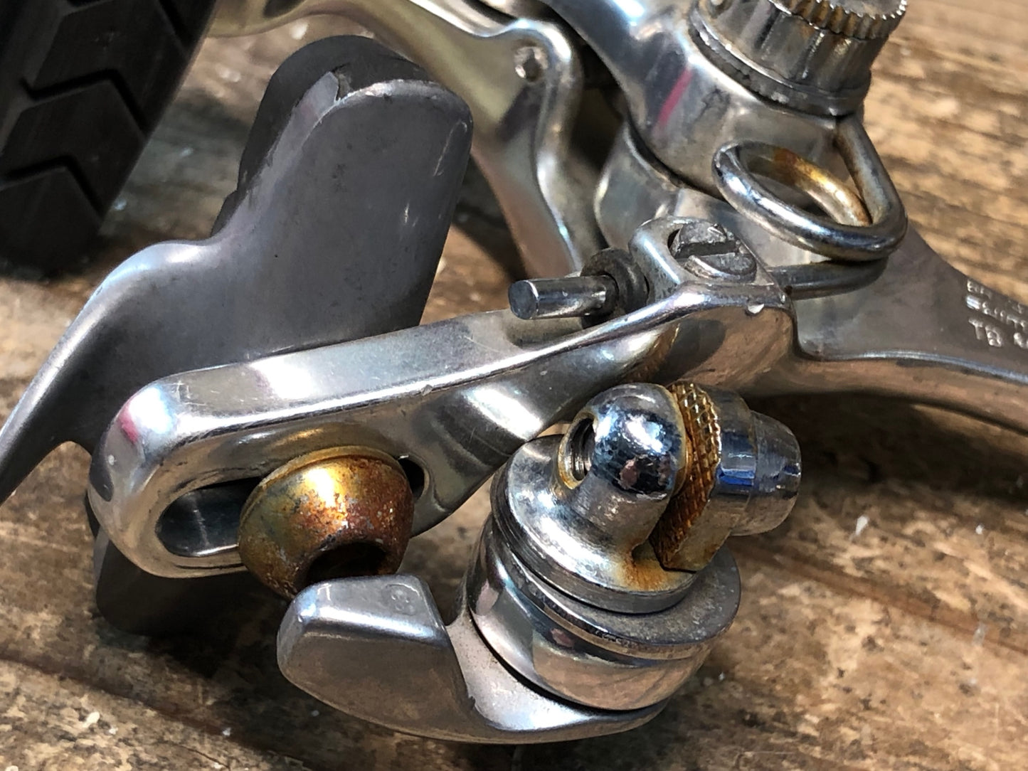 IN593 シマノ Shimano デュラエース DURA-ACE BR-7403 キャリパーブレーキ 前後セット アジャストボルト片側欠品