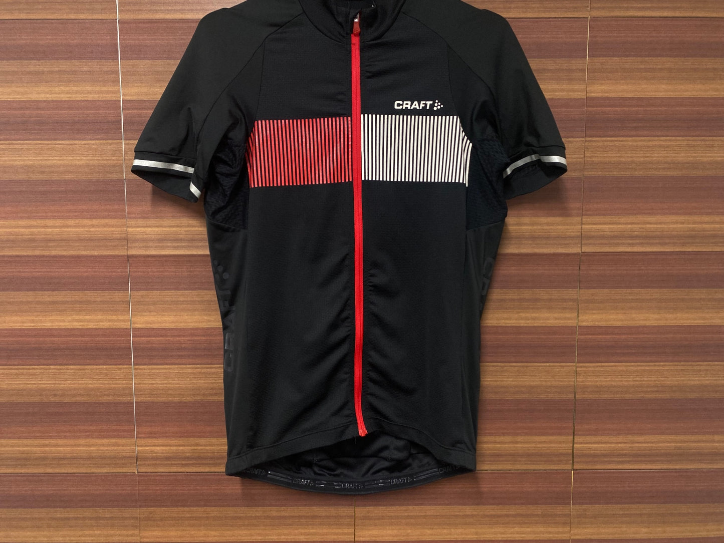 IR963 クラフト CRAFT 半袖サイクルジャージ Sサイズ 黒赤