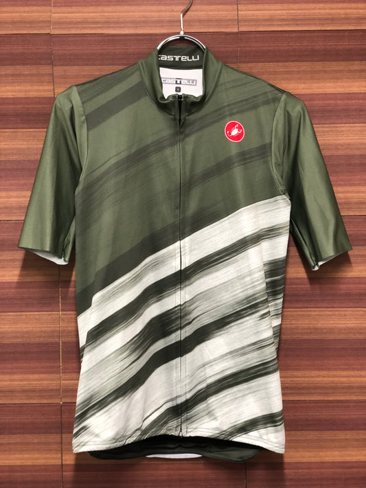 IM005 カステリ CASTELLI 半袖サイクルジャージ 緑 S