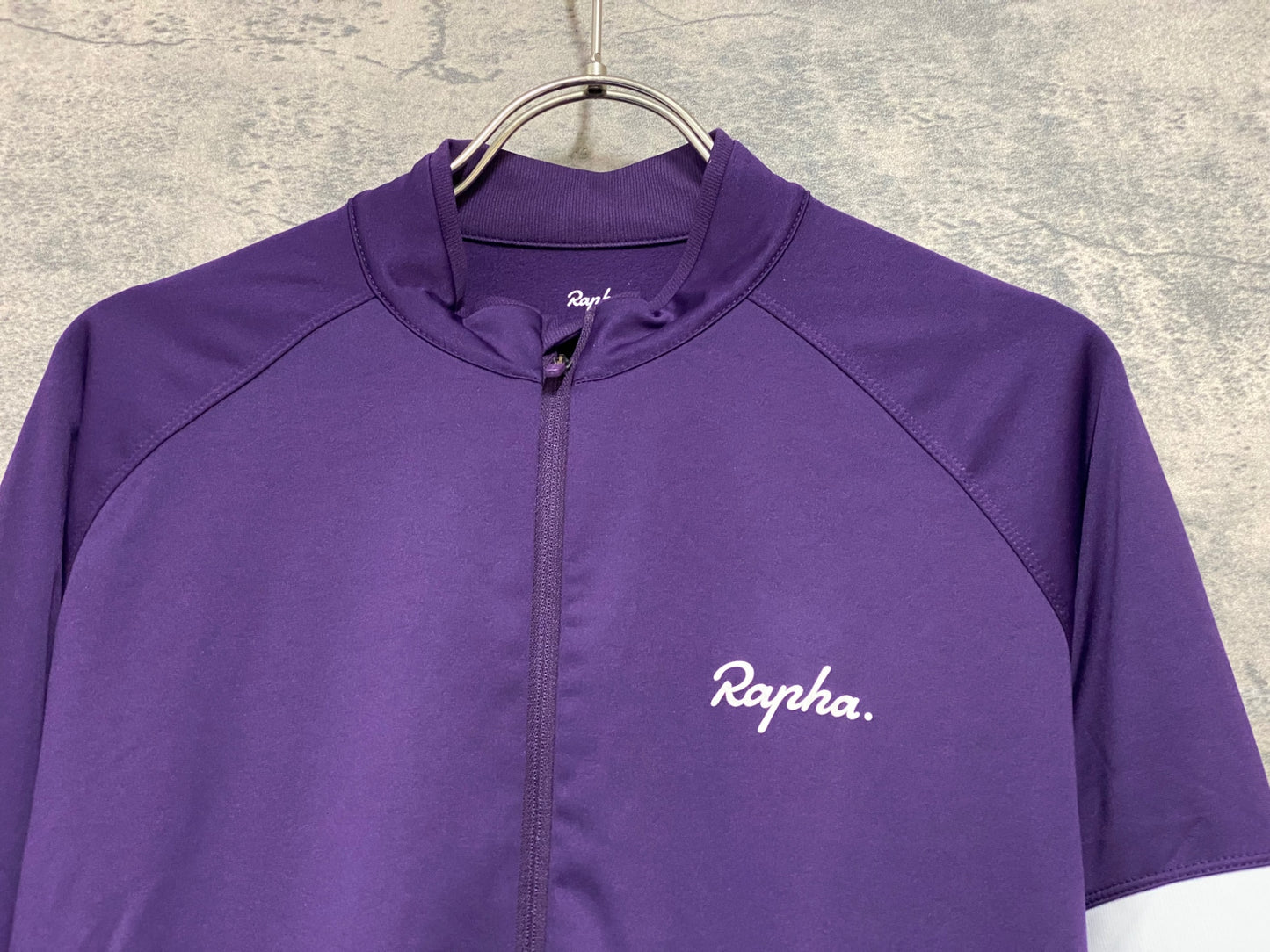 JB039 ラファ Rapha CORE LONG SLEEVE JERSEY 長袖 サイクルジャージ 紫 L 裏起毛