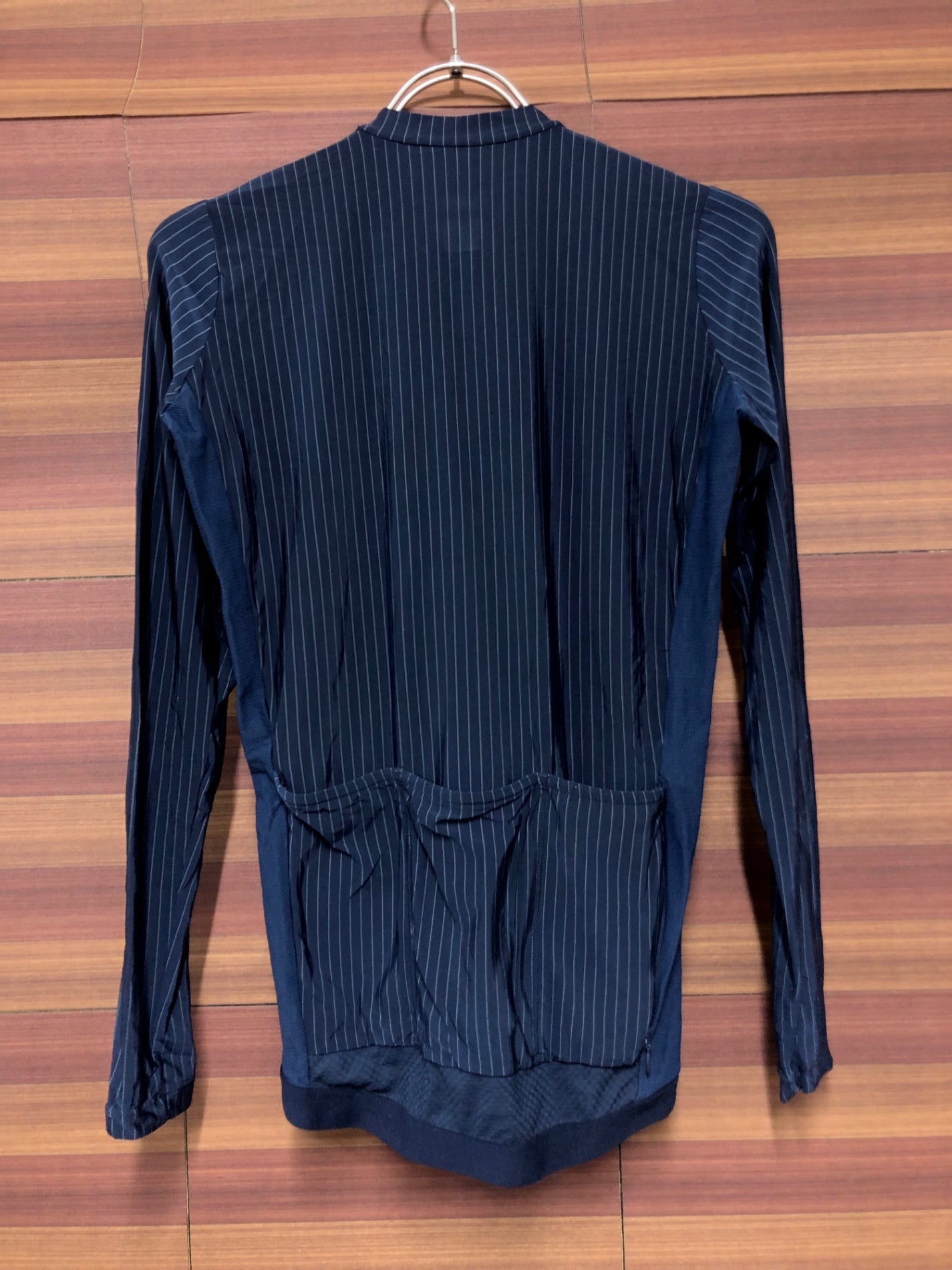 IN224 ヴァーテクスロンドン VERTEX LONDON 長袖 サイクルジャージ 紺 S