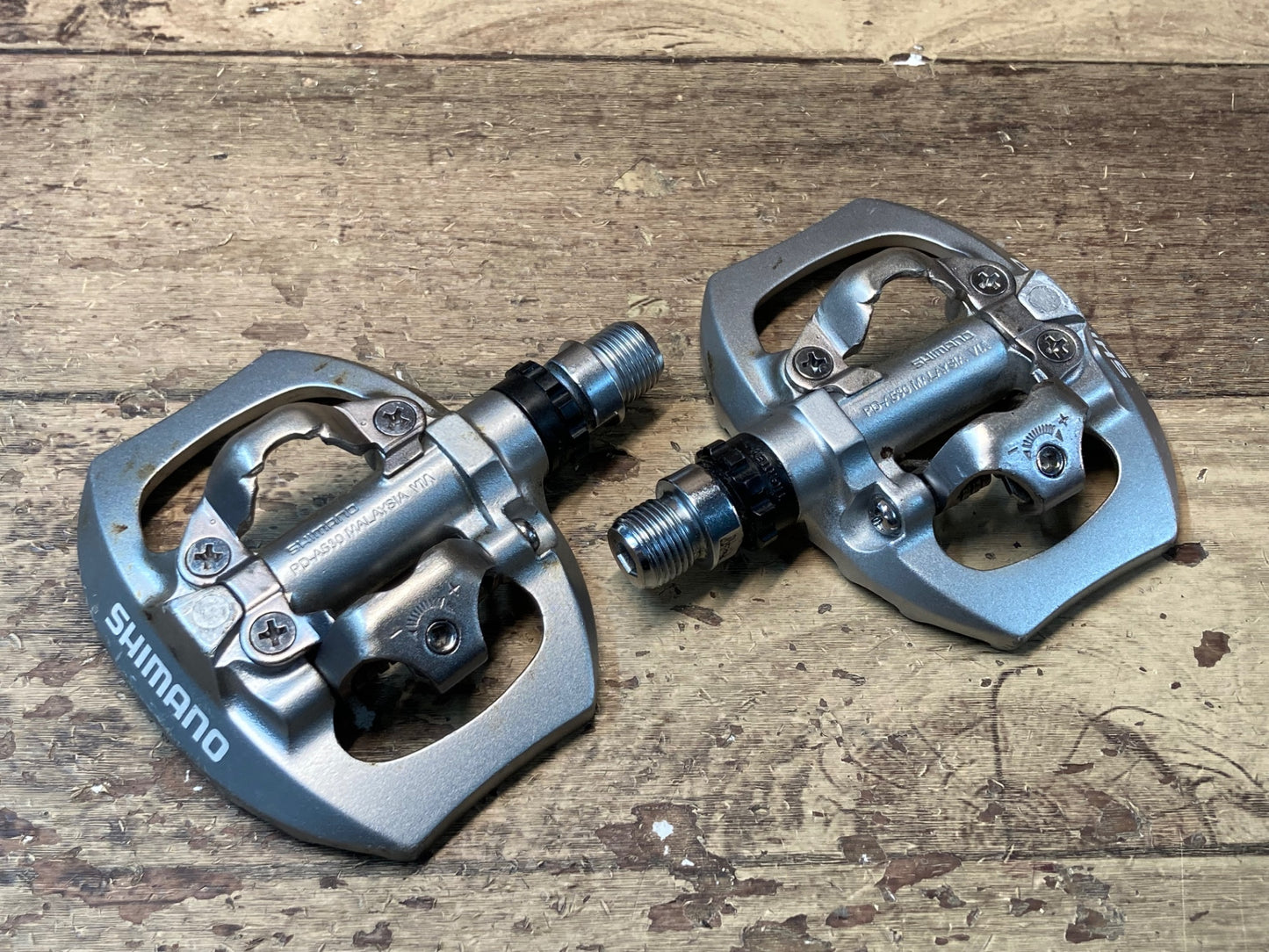 HY321 シマノ SHIMANO PD-A530 ビンディングペダル SPD シルバー