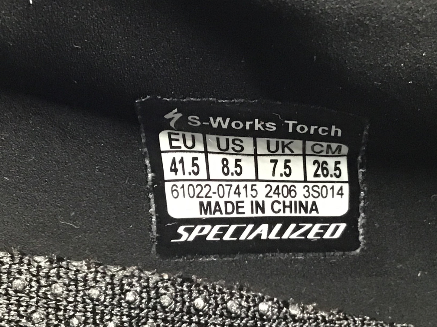 II949 スペシャライズド SPECIALIZED エスワークス S-WORKS TORCH RD ビンディングシューズ 白 EU41.5 SPD-SL