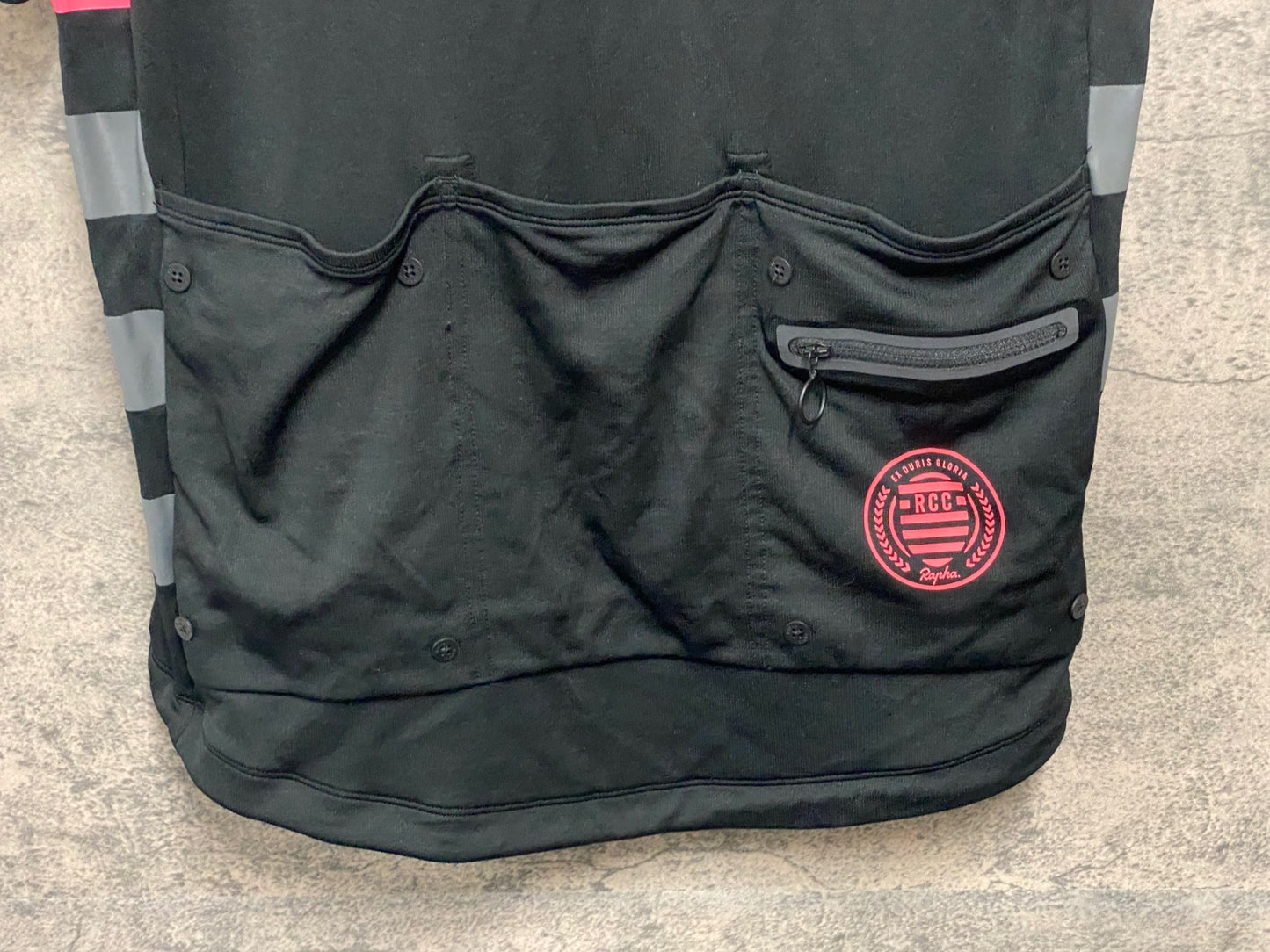 JA341 ラファ Rapha RCC MEN'S CLASSIC JERSEY Ⅱ 半袖 サイクルジャージ 黒 XL