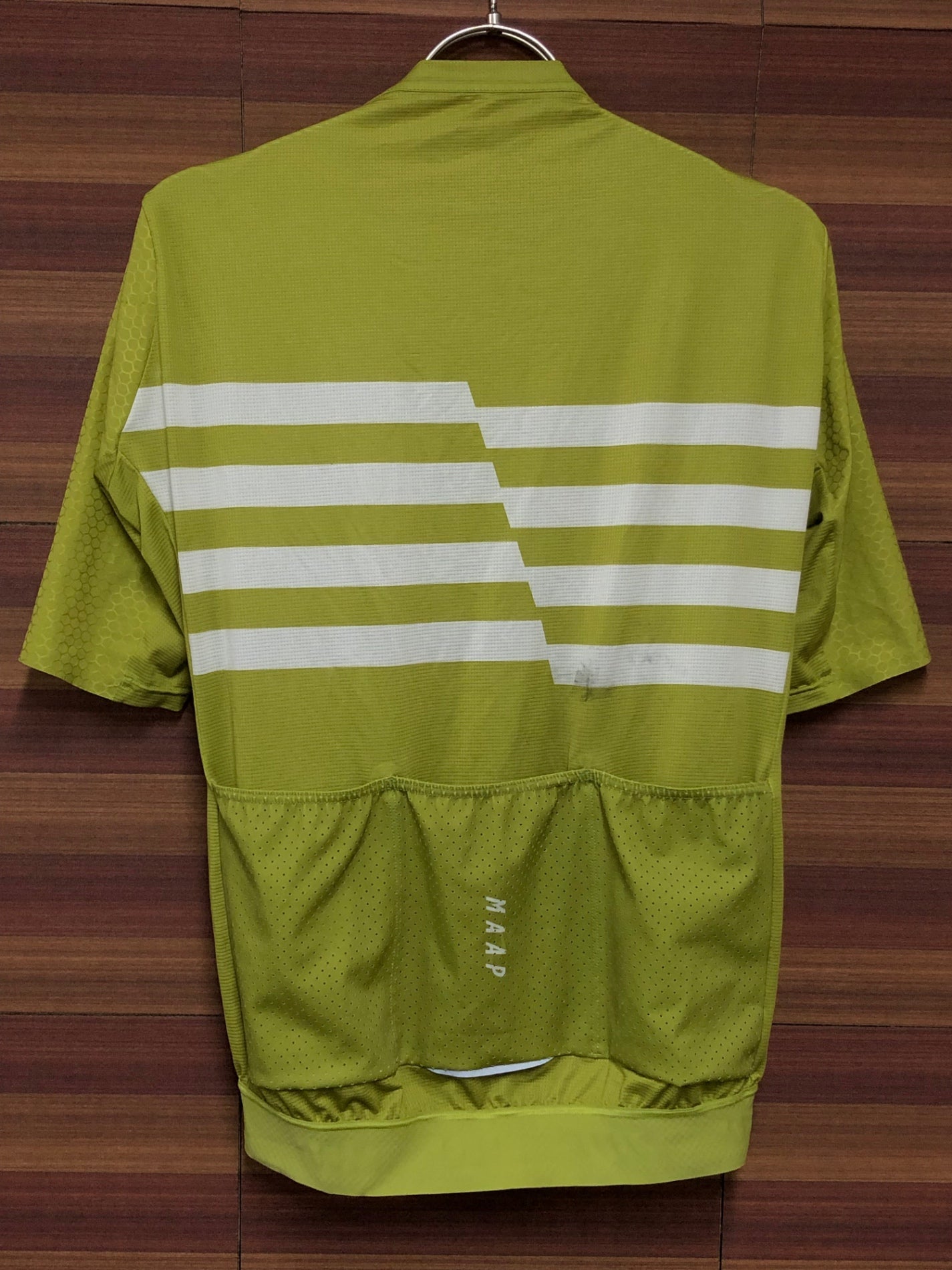 IL732 マープ MAAP PRO FIT JERSEY 半袖 サイクルジャージ 緑 Lサイズ ※汚れあり