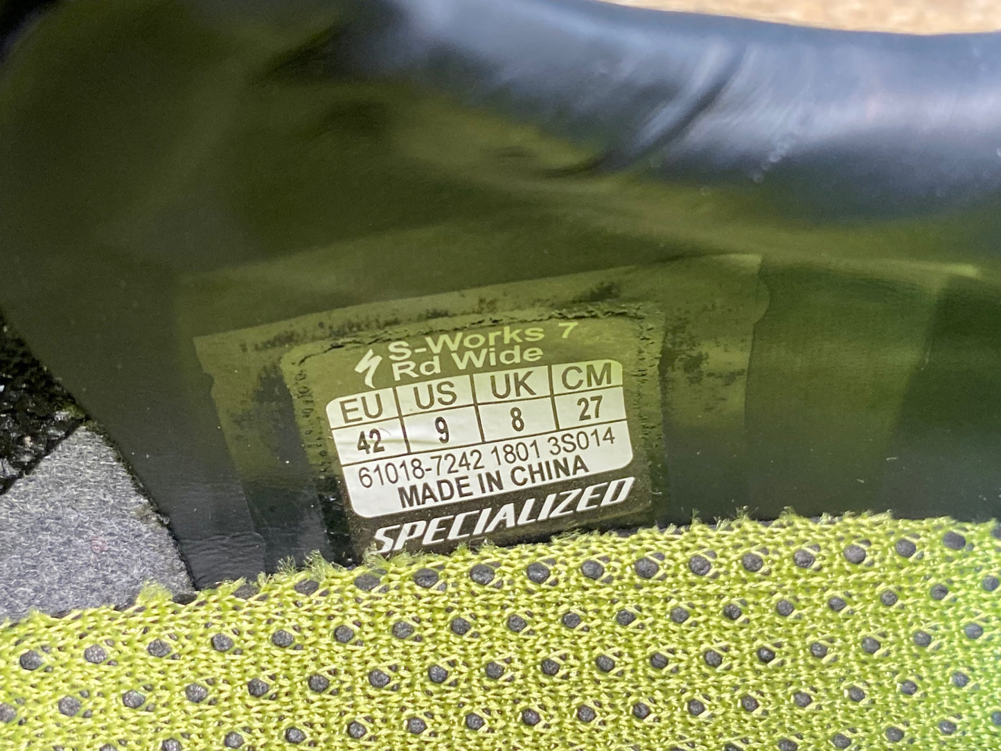IY411 スペシャライズド SPECIALIZED エスワークス S-WORKS 7 RD ビンディングシューズ 黒 EU42