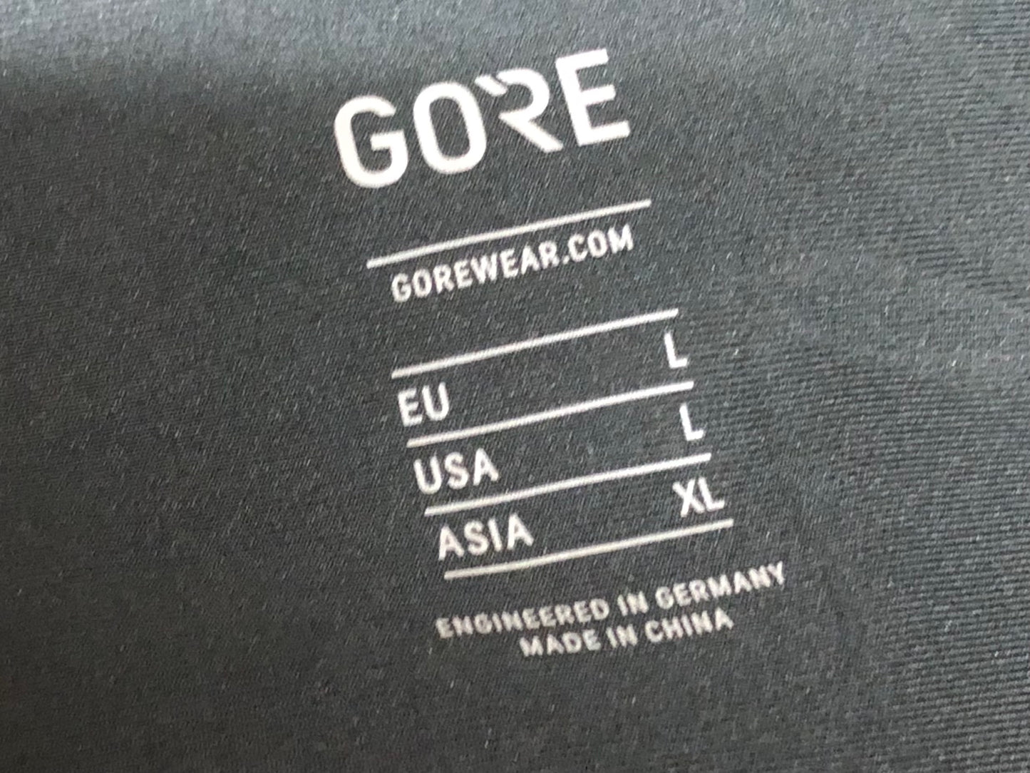 IL136 ゴア GORE BIKE WEAR ビブタイツ 裏起毛 アジアXLサイズ 黒