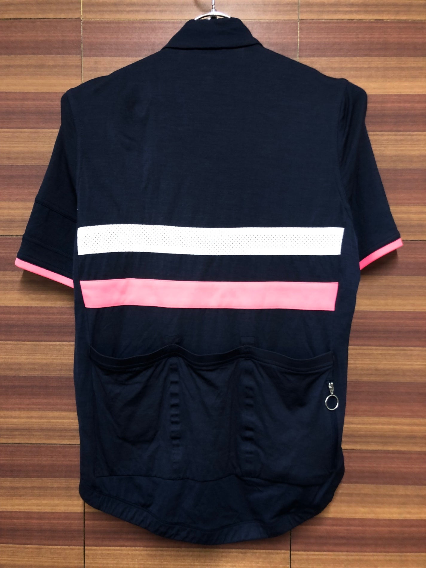 IH457 Rapha MEN'S SHORT SLEEVE WINDBLOCK BREVET JERSEY 半袖 S 紺 フィルム入り