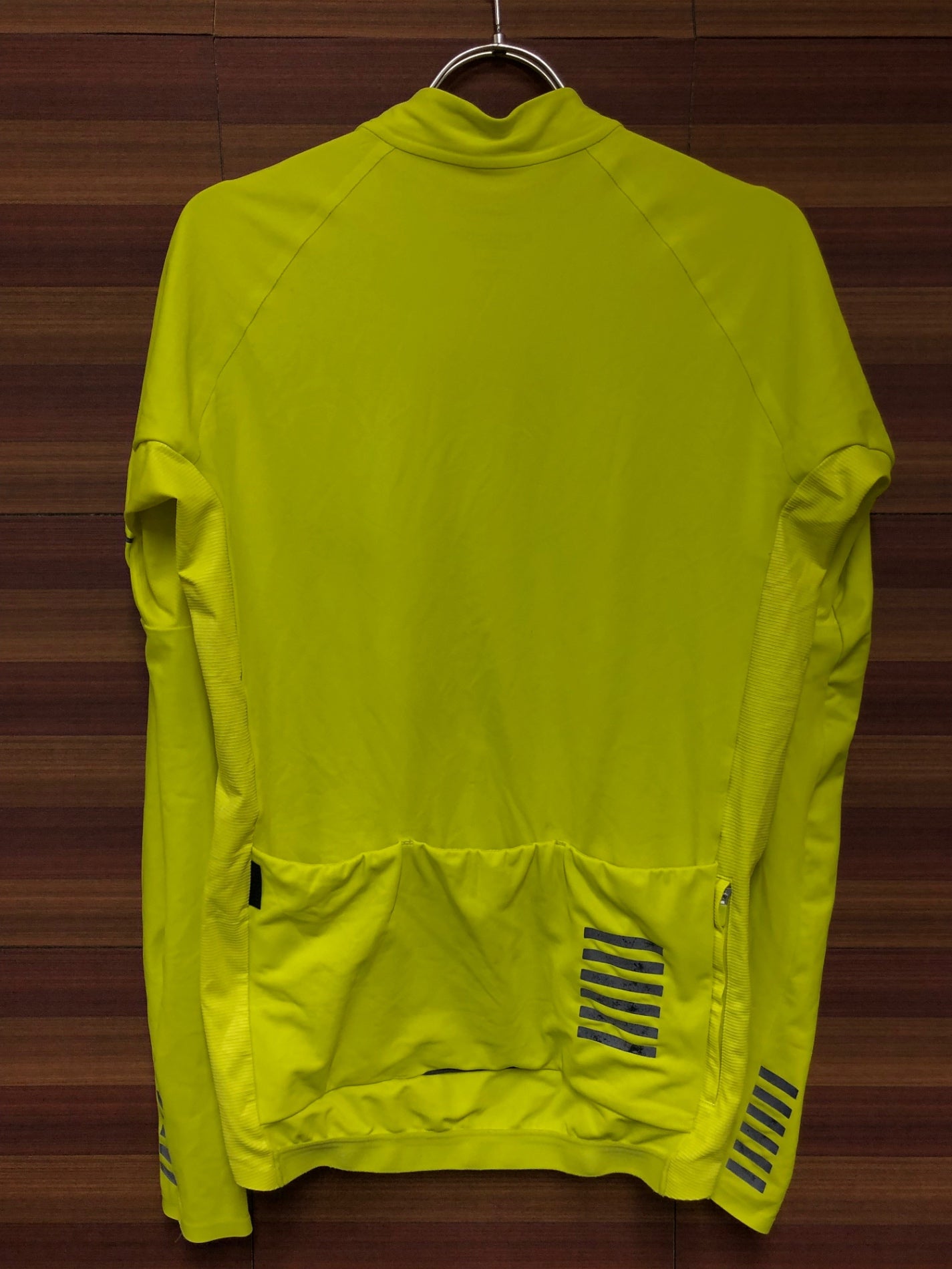 IO419 ラファ Rapha PRO TEAM LONG SLEEVE THERMAL JERSEY 長袖 サイクルジャージ M 黄