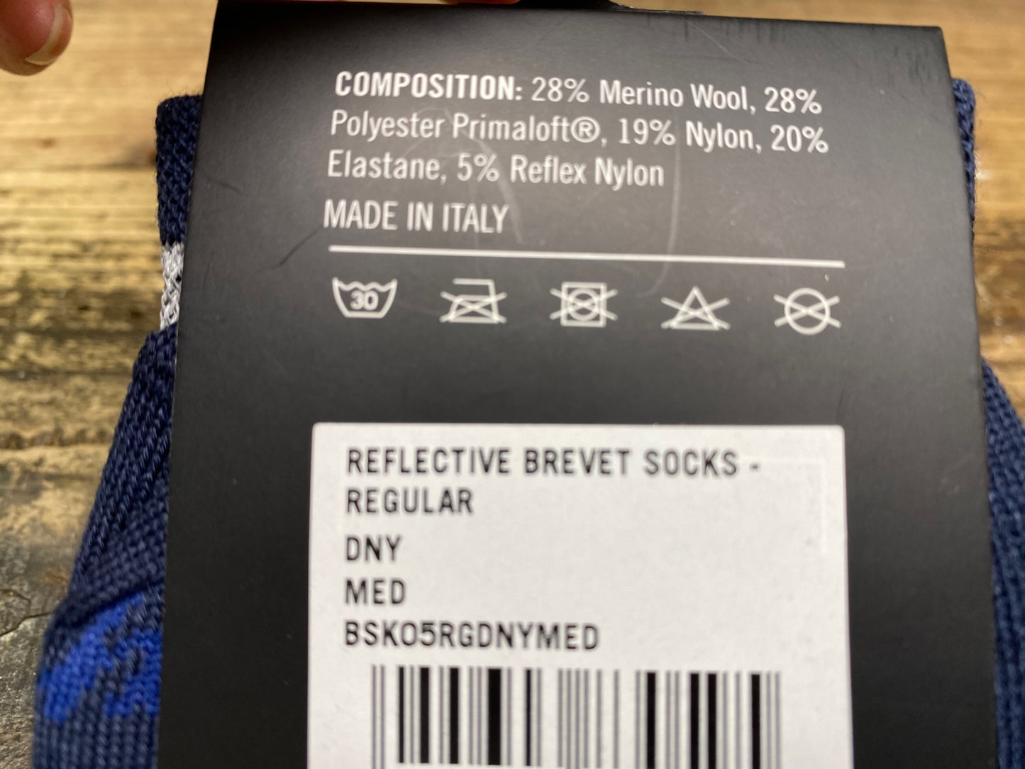 JB114 ラファ Rapha REFLECTIVE BREVET SOCKS サイクルソックス 紺 REGULAR