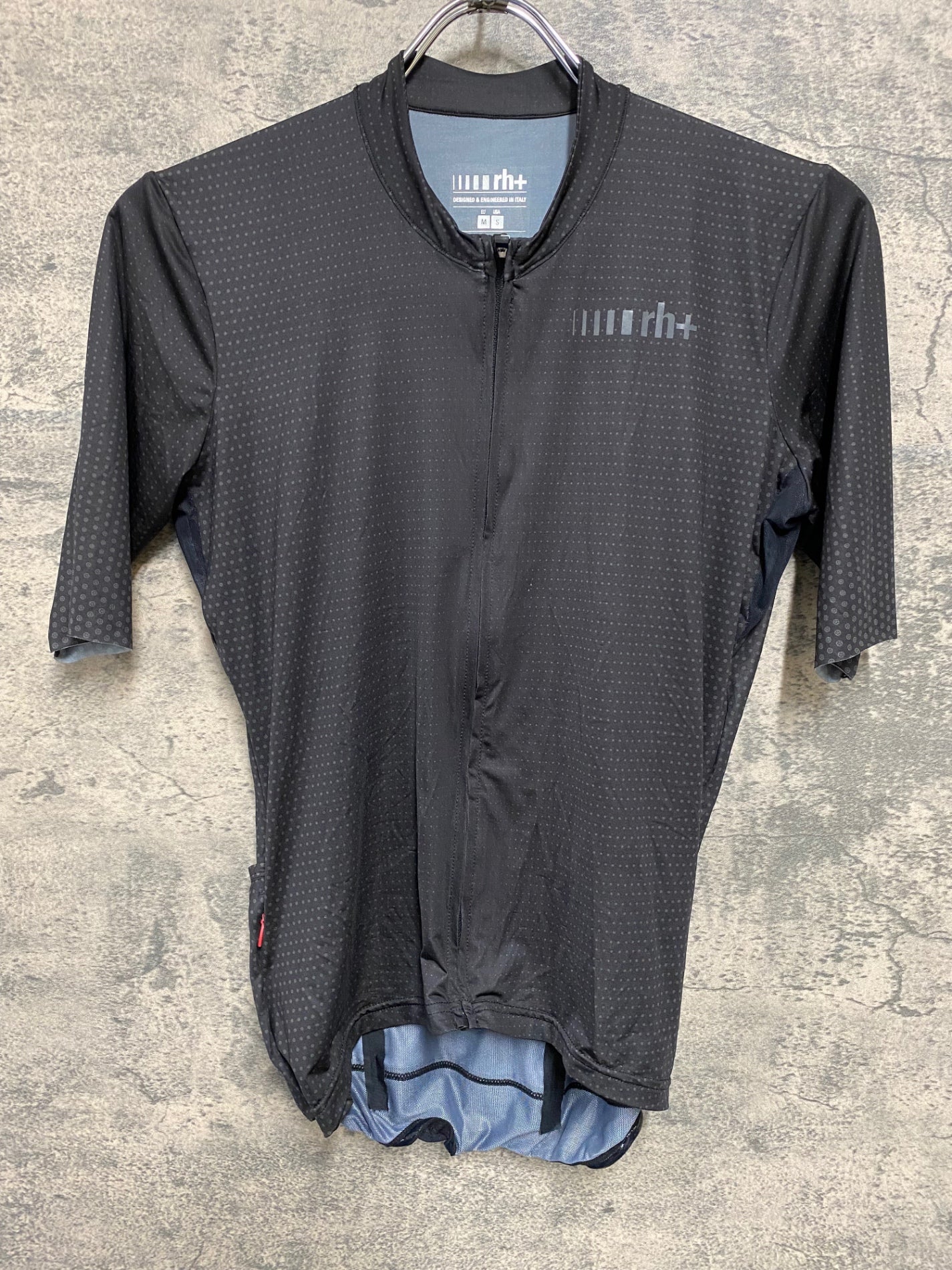 JB971 rh+ 半袖 サイクルジャージ 黒 M