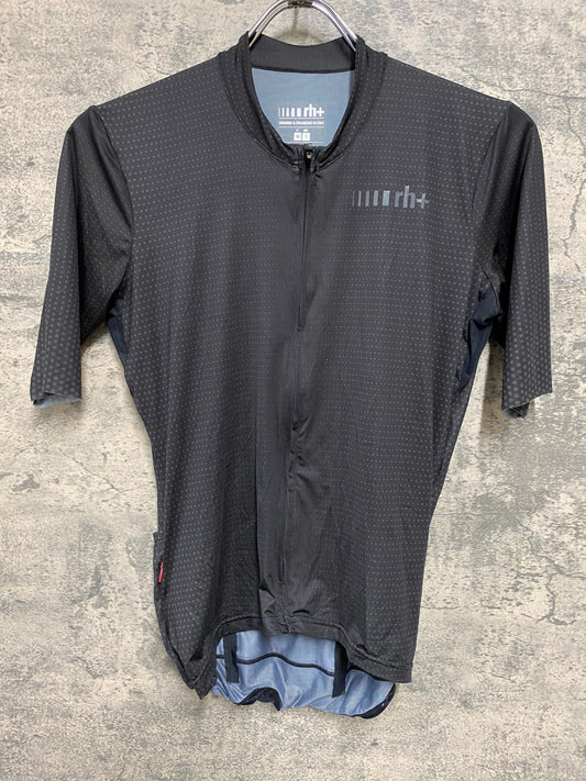 JB971 rh+ 半袖 サイクルジャージ 黒 M