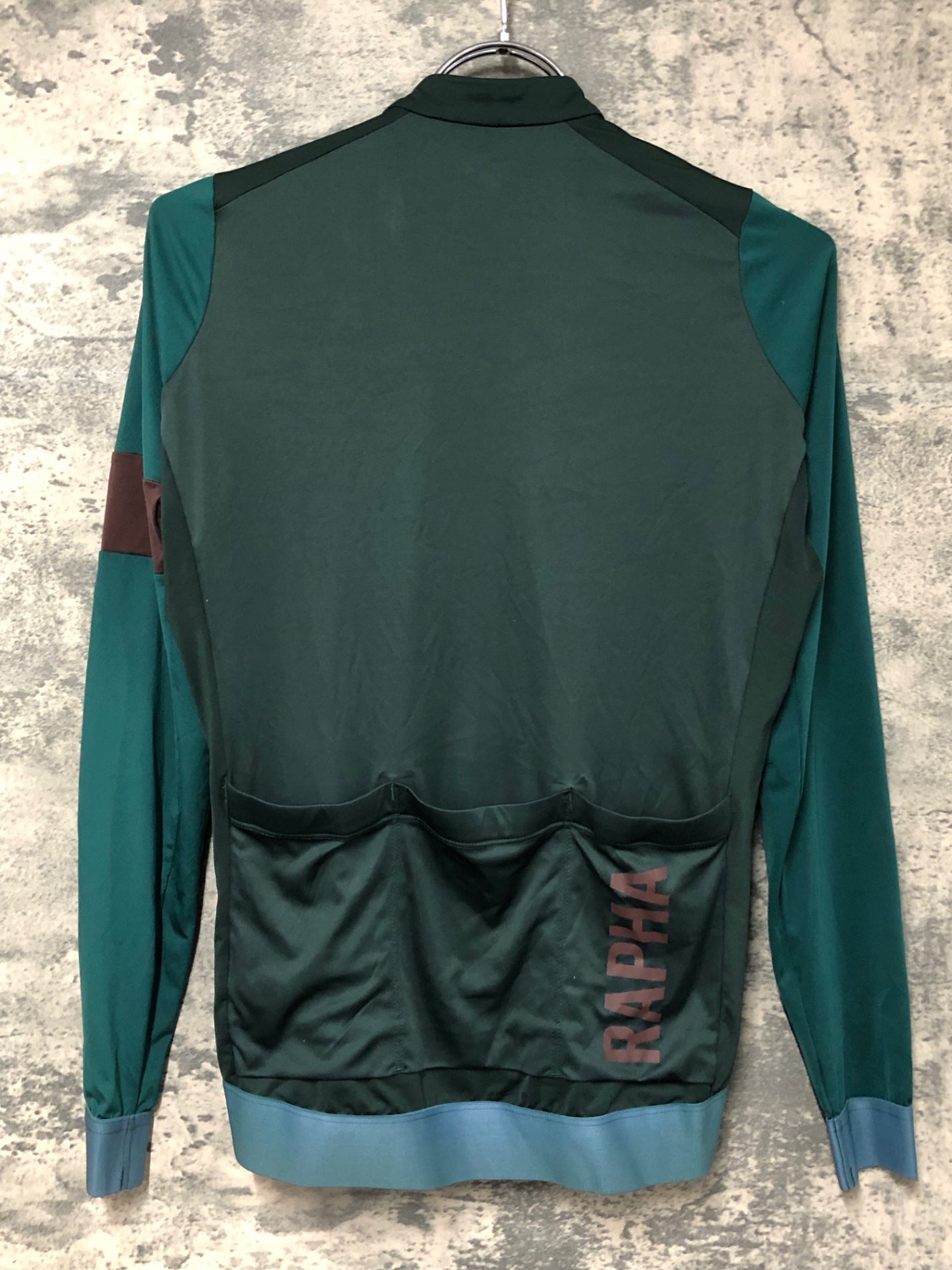 IV514 ラファ Rapha PRO TEAM LONG SLEEVE TRAINING JERSEY 長袖 サイクルジャージ 深緑 S