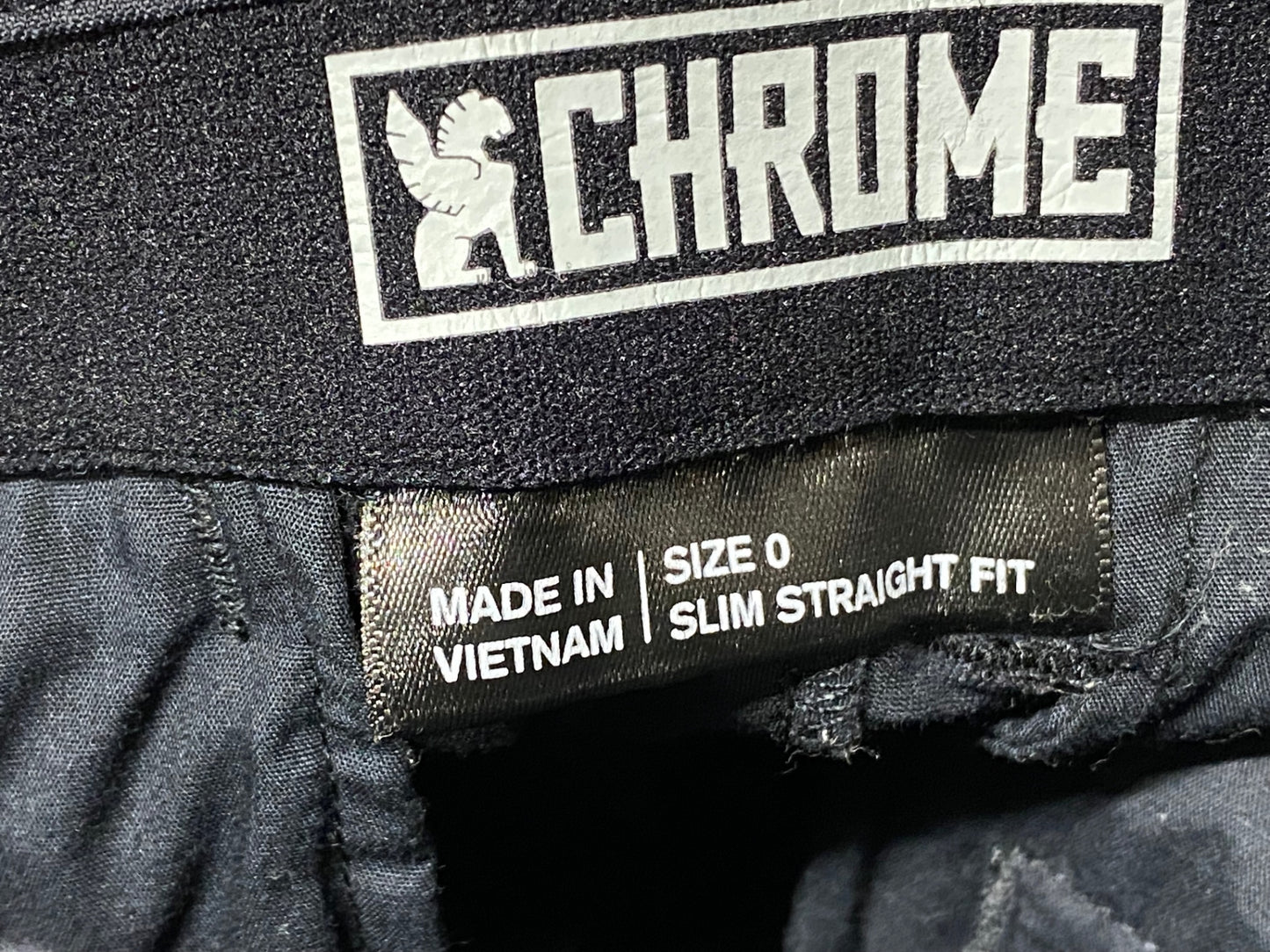 IR083 クローム CHROME INDUSTRIES ショートパンツ 黒 SLIM STRAIGHT FIT レディース 0