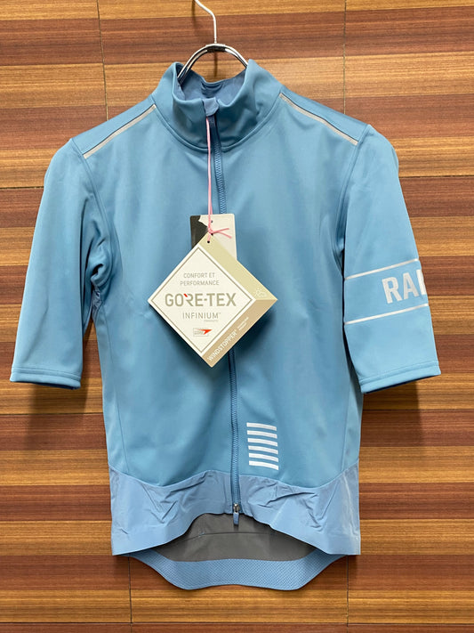 IT647 ラファ Rapha MEN'S PRO TEAM WINDSTOPPER JERSEY 半袖 サイクルジャージ 水 S 未使用