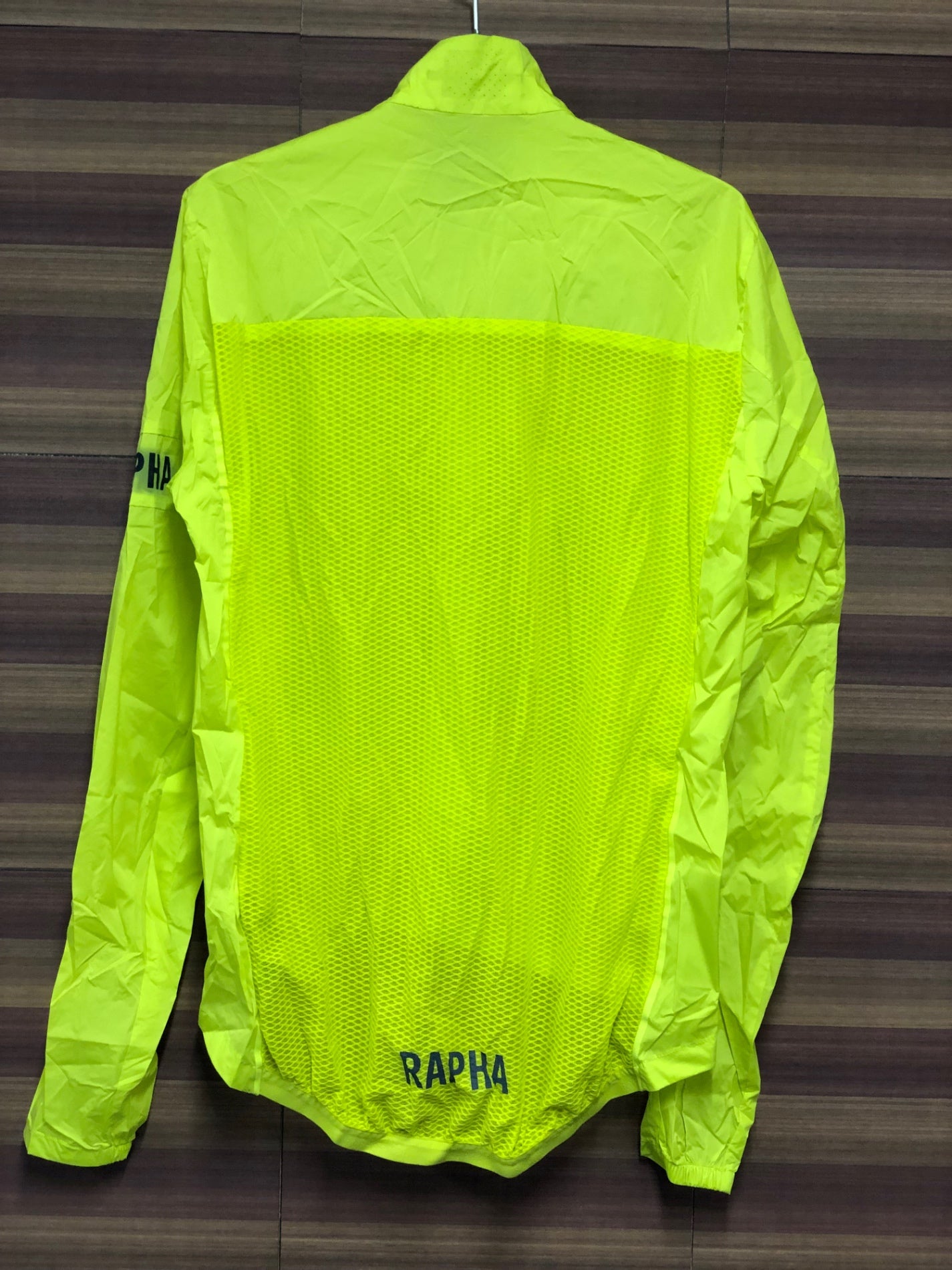 IO646 ラファ Rapha PRO TEAM LIGHTWEGHT 防風 薄手 サイクルジャケット M ネオンイエロー