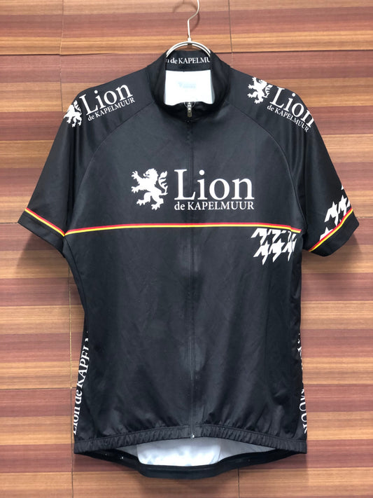 IS303 リオンドカペルミュール Lion de KAPELMUUR 半袖 サイクルジャージ 黒 ※サイズ不明