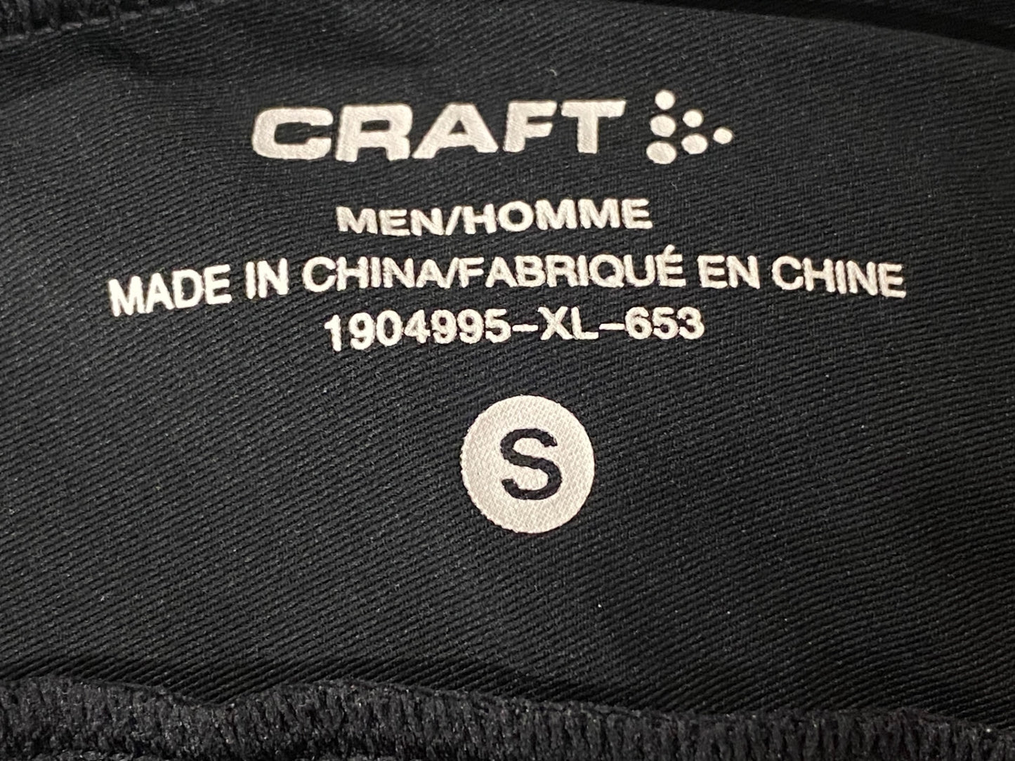 IR963 クラフト CRAFT 半袖サイクルジャージ Sサイズ 黒赤