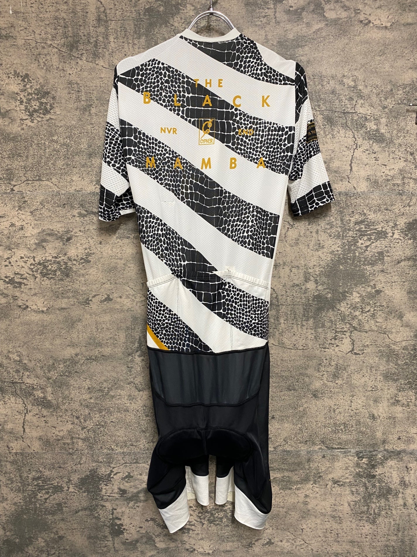 JC673 サンボルト SUNVOLT 半袖 セパレート ワンピース 白 黒 L BLACK MAMBA ※穴開き