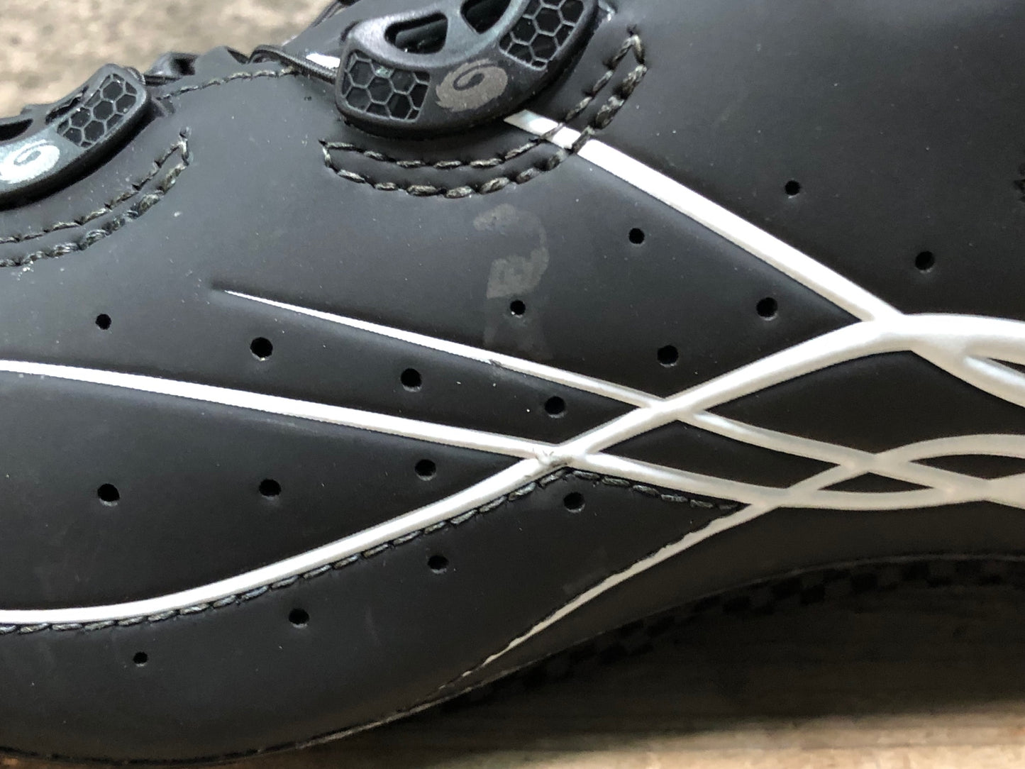 IP920 シディ SIDI SCARPE SHOT ビンディングシューズ 黒 白 EU41 SPD-SL
