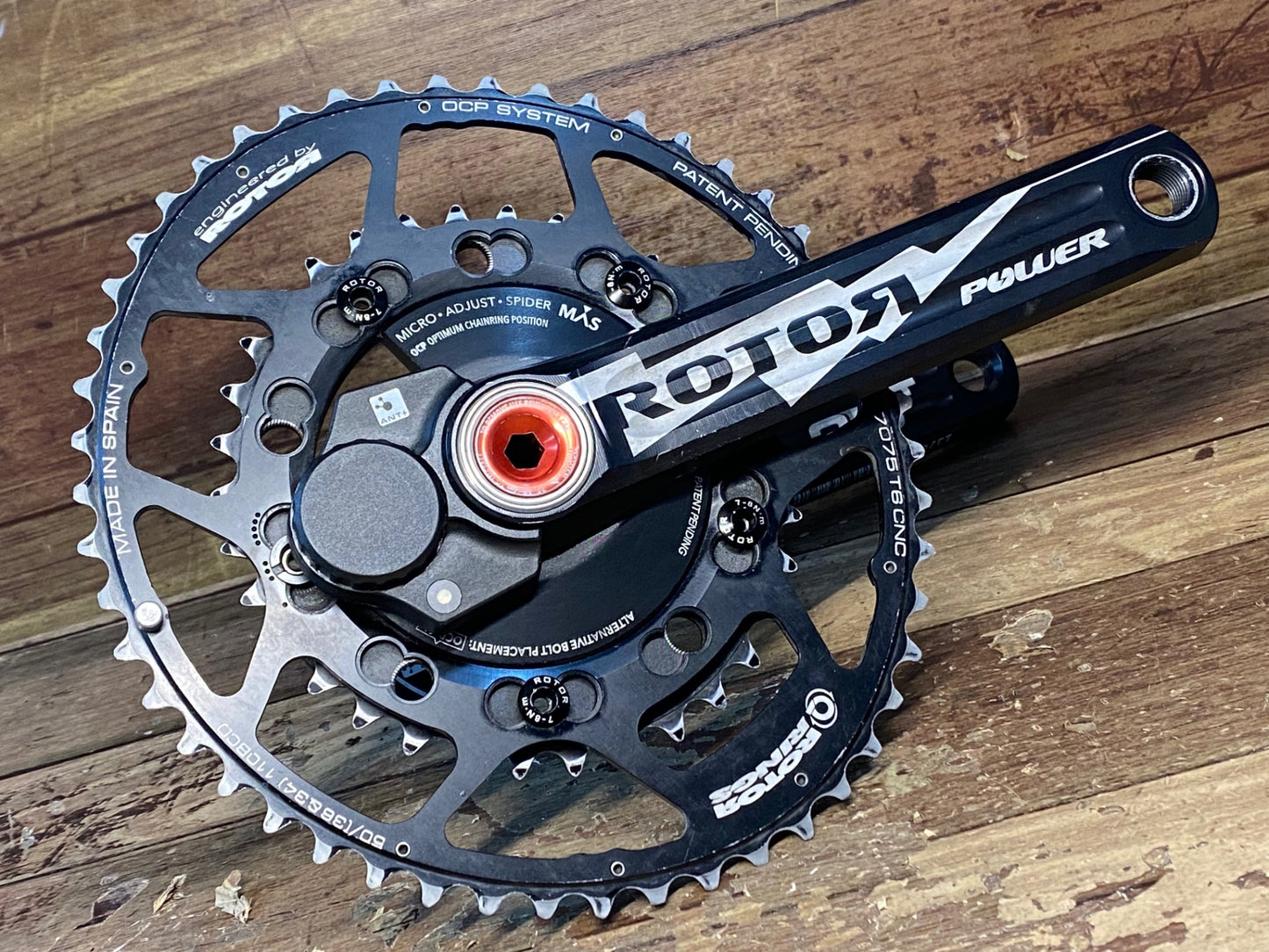 IB703 ローター ROTOR 3D+ POWER MAS クランクセット パワーメーター 両側計測 楕円 50/34T 170mm ※接続確認済