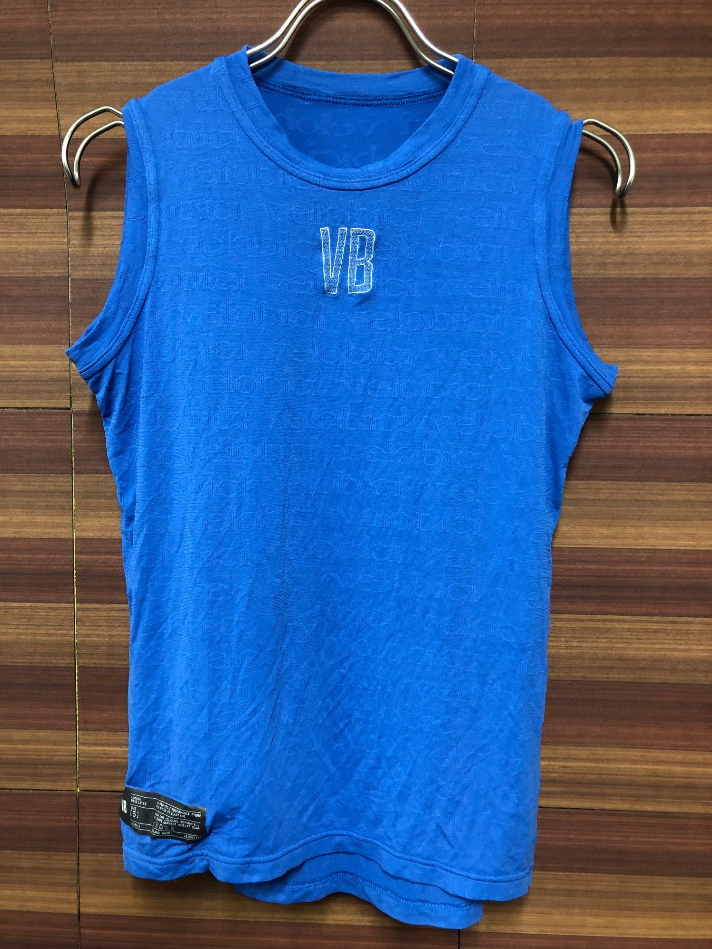 IO524 ヴェロビチ velobici COBALTO BASE LAYER ベースレイヤー インナー ノースリーブ 青 5