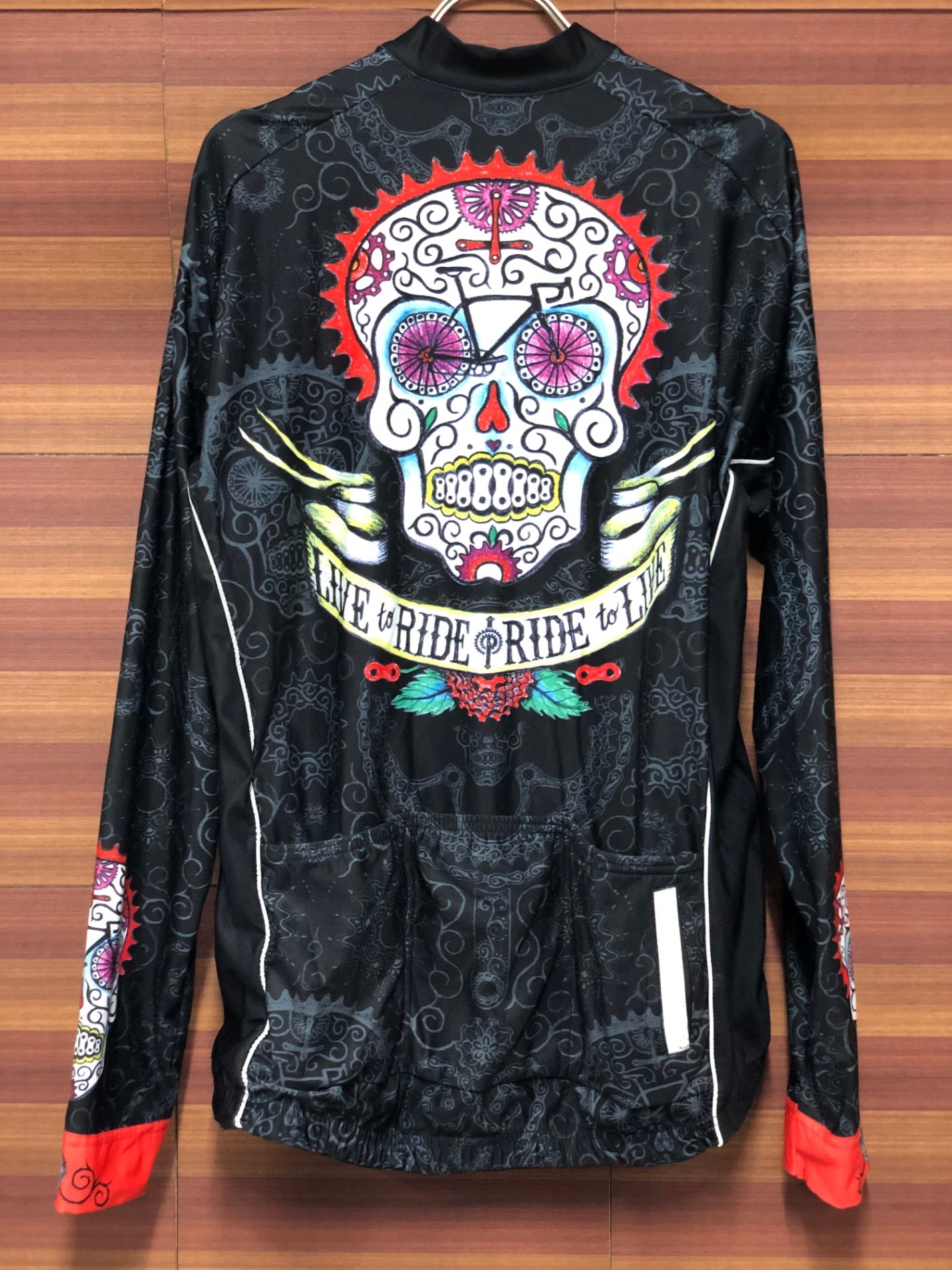 IT539 サイコロジー CYCOLOGY 長袖サイクルジャージ 黒 XL 裏起毛