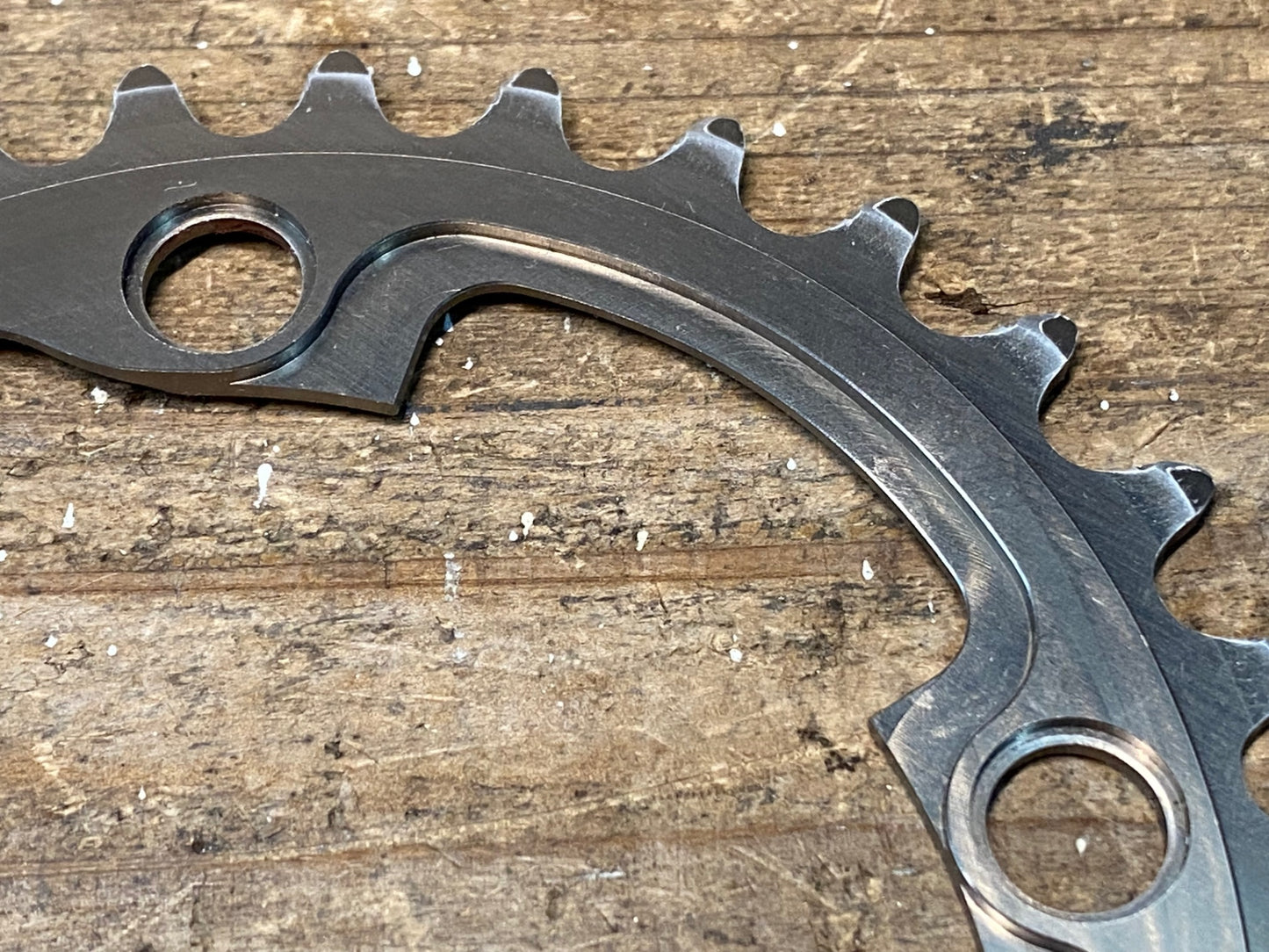 IQ552 スミス SMITH バロックギア BAROQUE GEAR 楕円 インナーチェーンリング シルバー 34T shimano 4ARM用