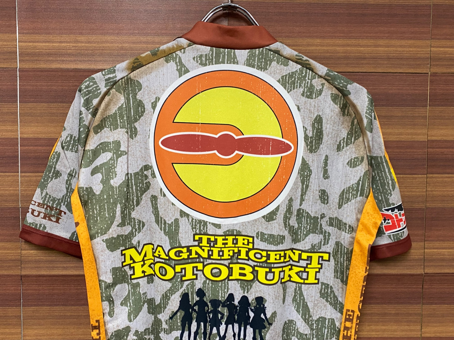 IS013 アウローラ AURORA 半袖 サイクルジャージ  総柄 M 荒野のコトブキ飛行隊