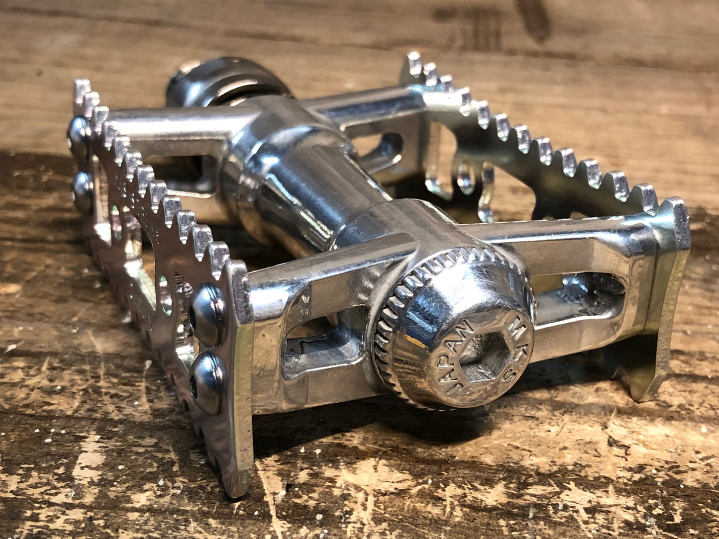 JA973 三ヶ島 MKS シルバン SYLVAN STREAM NEXT Ezy Superior フラットペダル シルバー