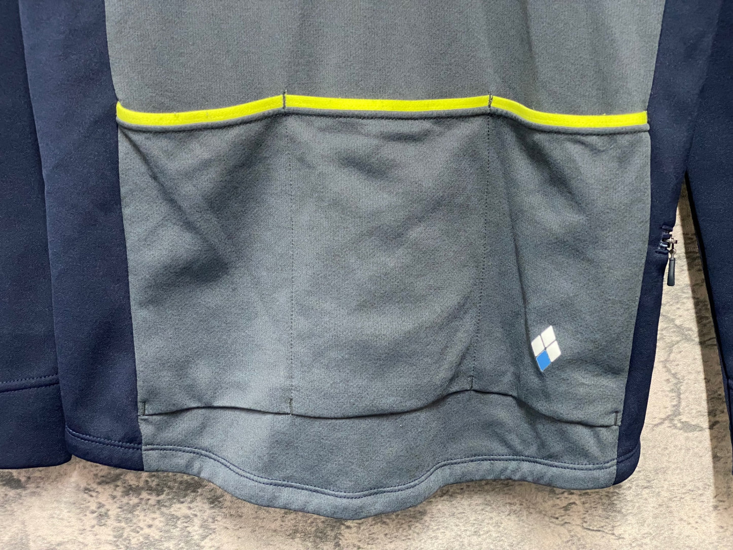 IZ937 モンベル mont-bell サイクルジャージ 長袖 M ネイビーグレー