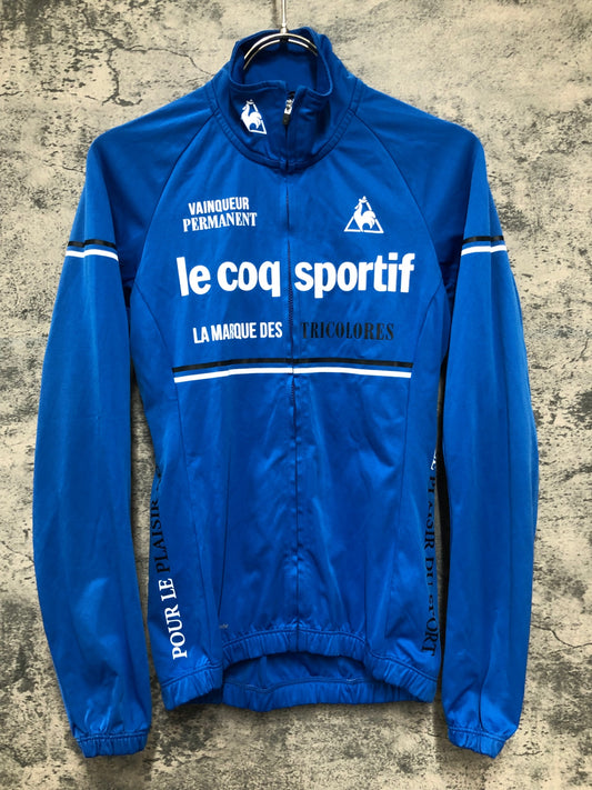 IY177 ルコックスポルティフ le coq sportif 長袖 サイクルジャージ 青 SS
