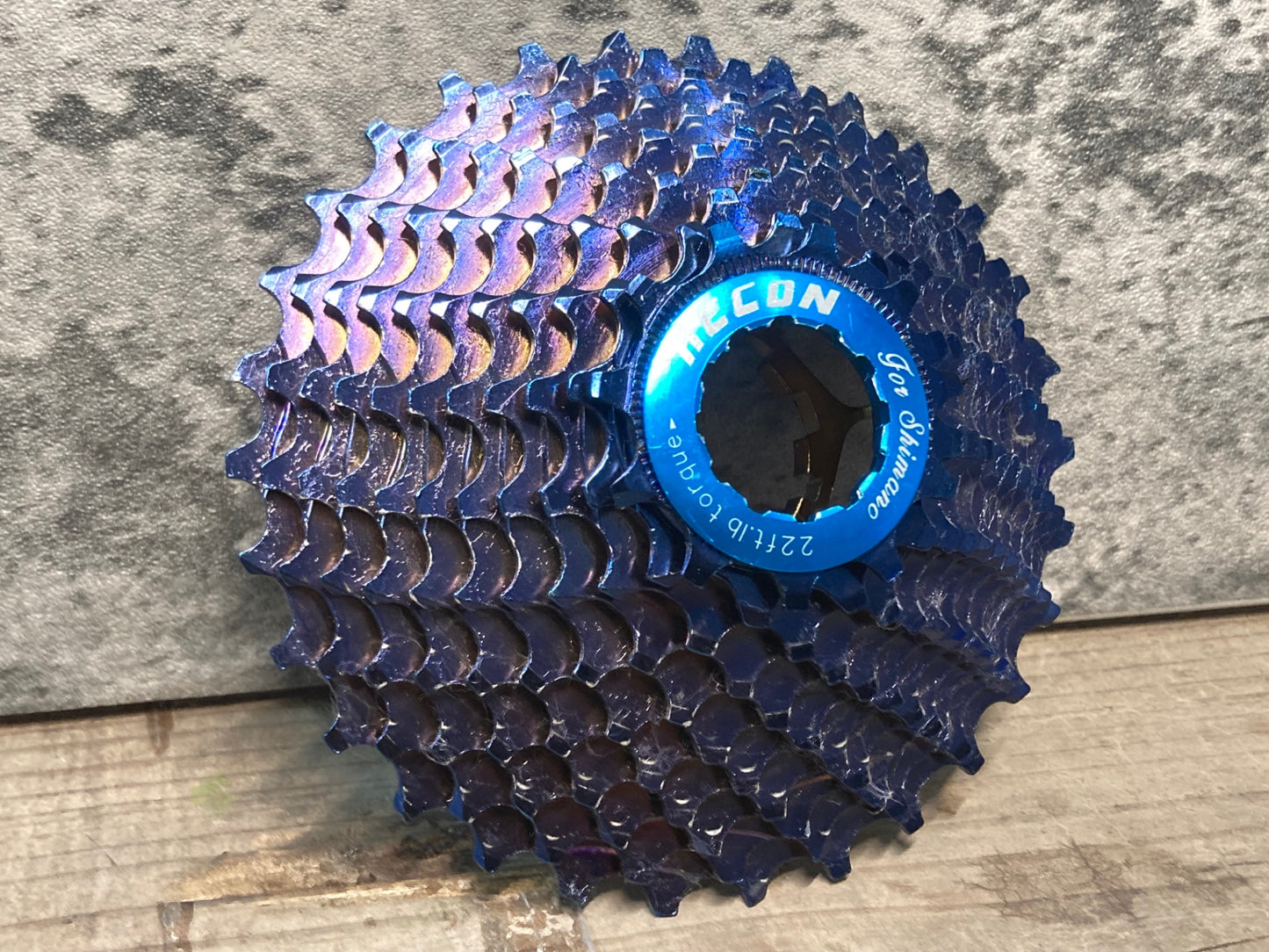 IQ633 レーコン Recon アロイ ALLOY ワンピース 軽量 スプロケット 11-30T 富士ブルー シマノ11s