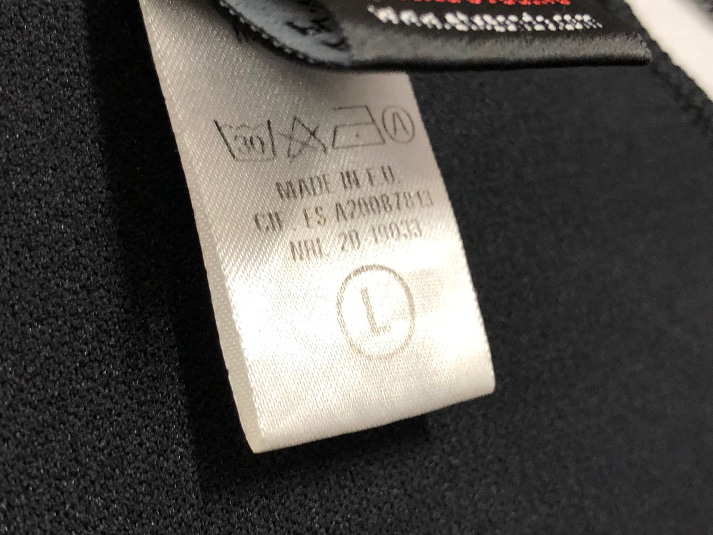 IX738 エチュオンド ETXEONDO 半袖 サイクルジャージ 黒 白 L