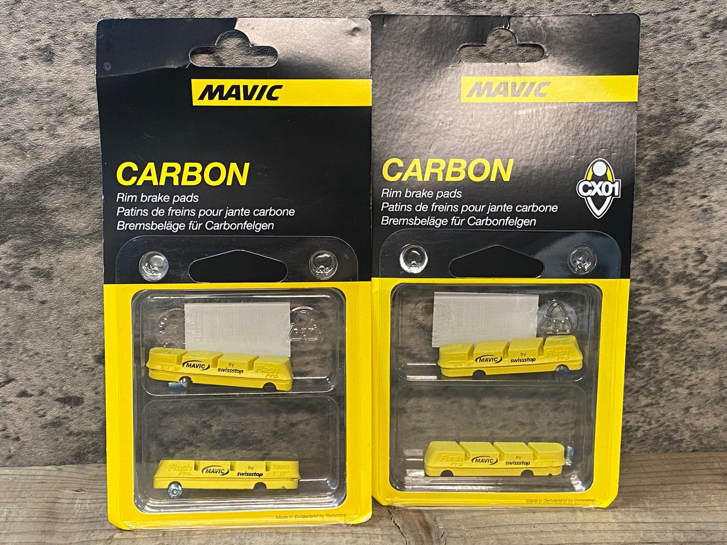 IV598 マヴィック MAVIC フラッシュプロ FLASH PRO カーボン ブレーキシュー シマノ用 前後ペア 未使用