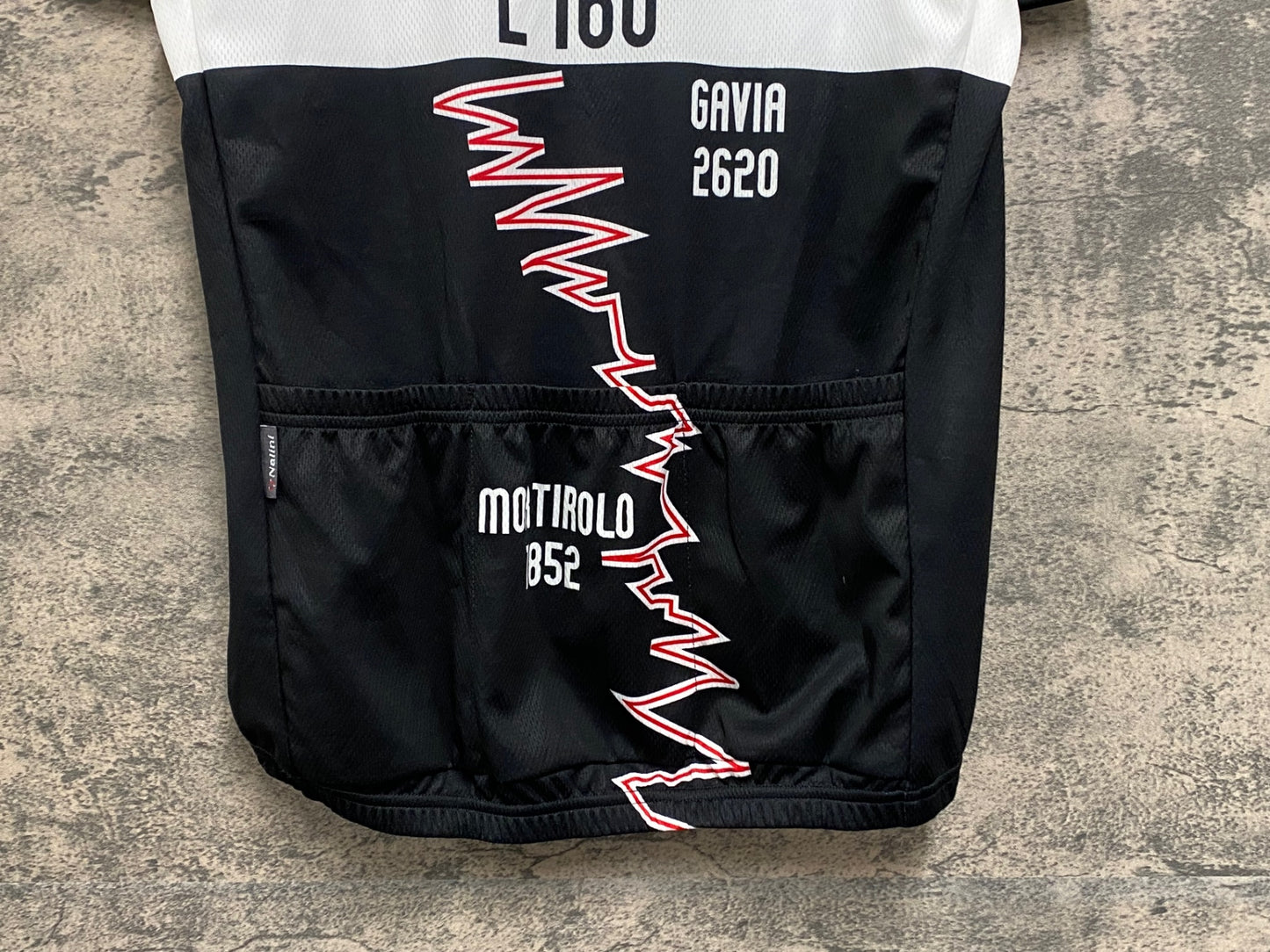 IZ543 ナリーニ Nalini 半袖 サイクルジャージ 黒 XL タグ付き