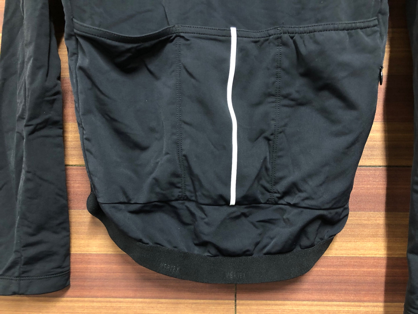 IO708 ヴァーテックス VERTEX 長袖 サイクルジャージ 黒 S 裏起毛