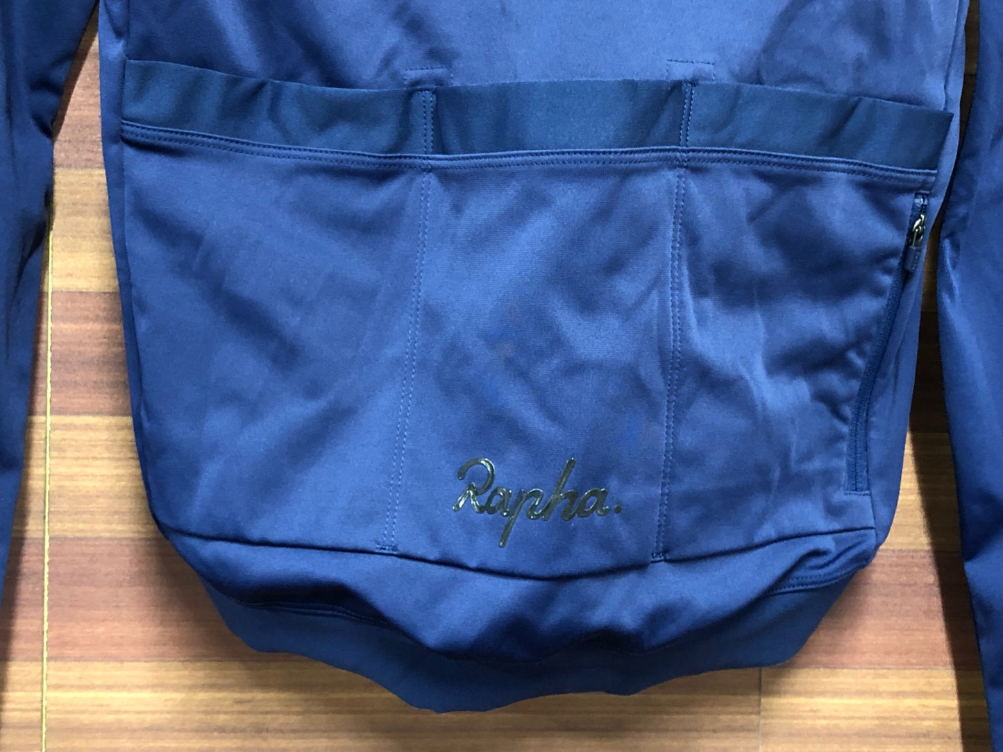 IT433 ラファ Rapha CORE LONG SLEEVE JERSEY 長袖 サイクルジャージ 紺 S 裏起毛