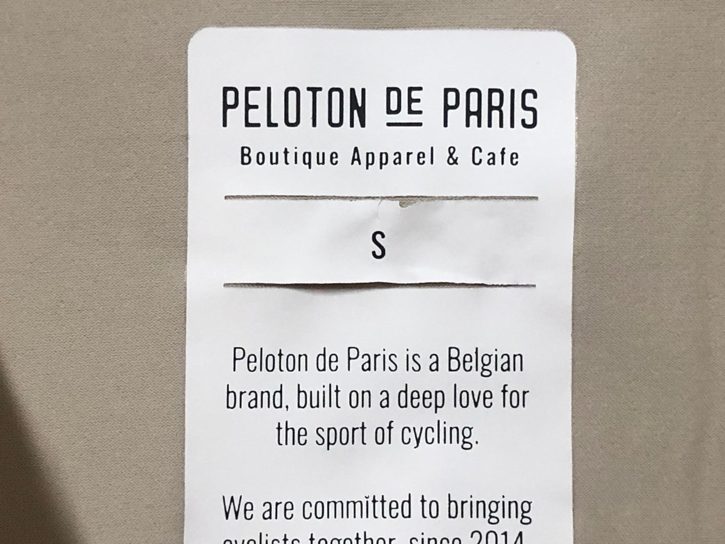 IO505 プロトンド パリ PELOTON DE PARIS VAINQUEUR SS 半袖 サイクルジャージ クリーム S 未使用品