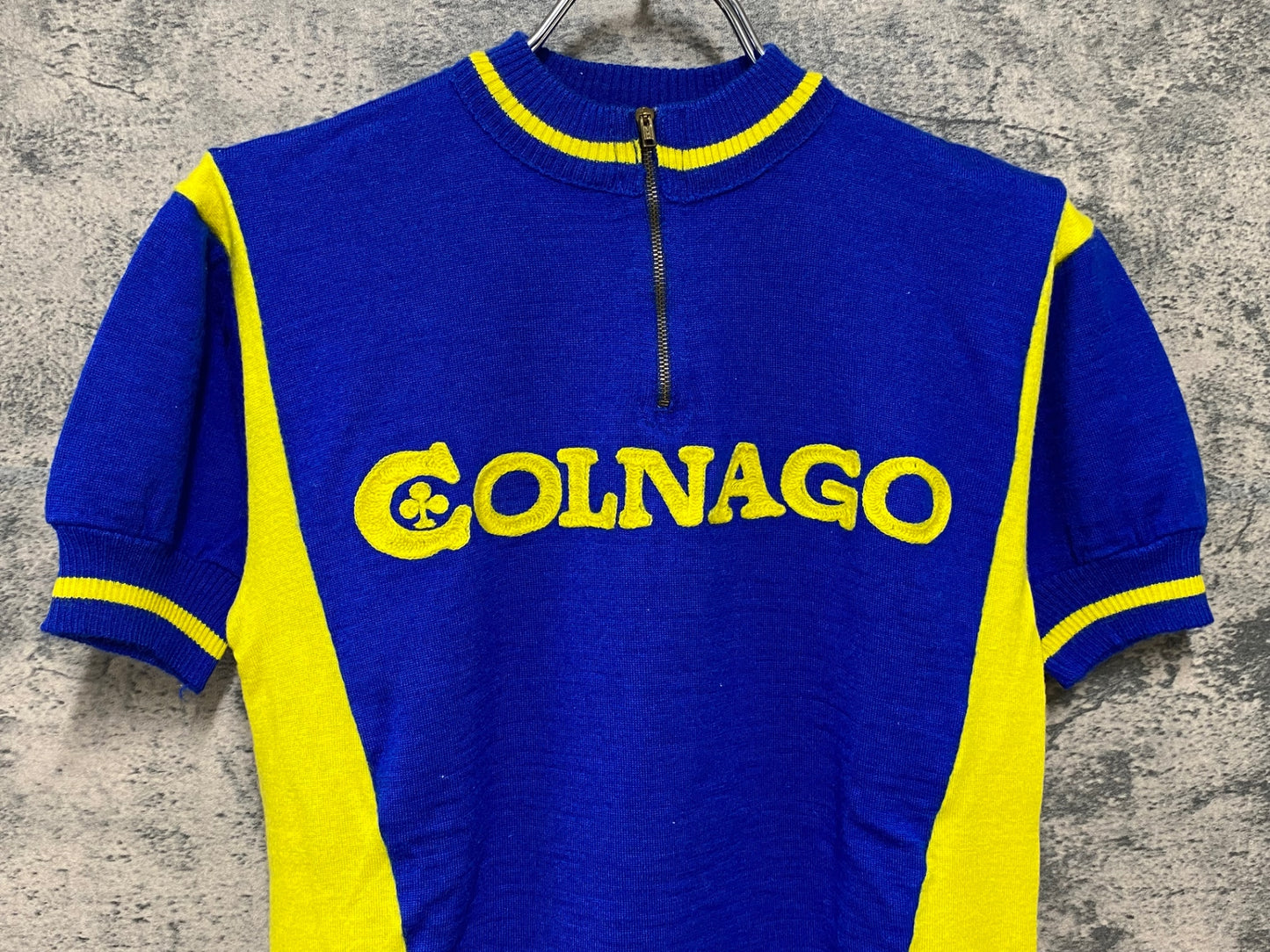 JA366 コルナゴ COLNAGO 長袖サイクルジャージ 2 青黄 ヴィンテージ